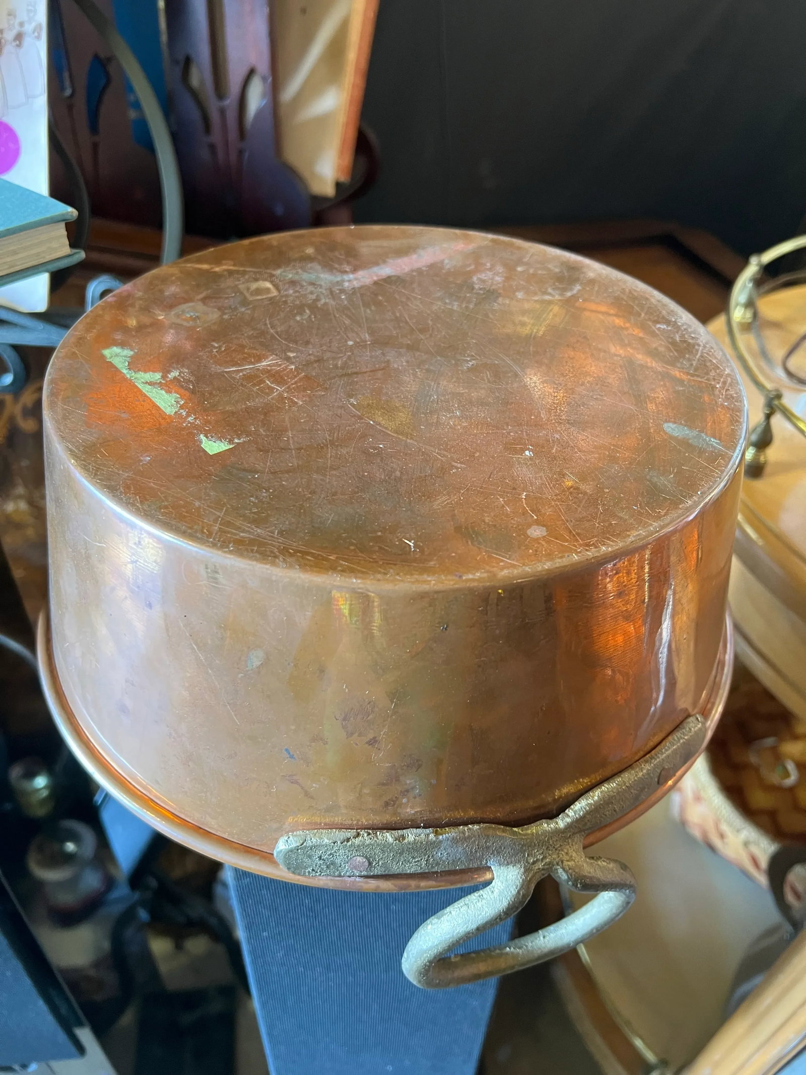 Vintage French Style Copper Pot - 4