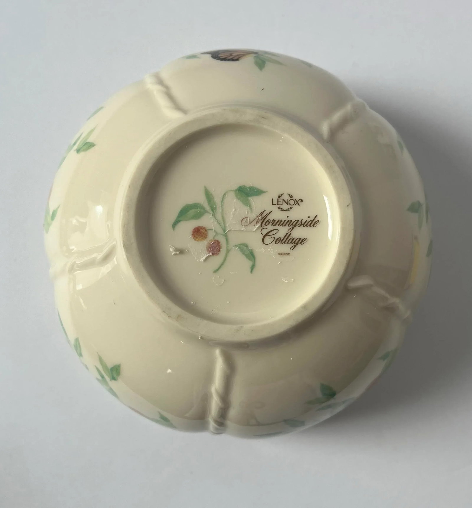 Lenox "Morningside Cottage" Botanical Porcelain Serving Bowl With 24kt Gold Rim - 4