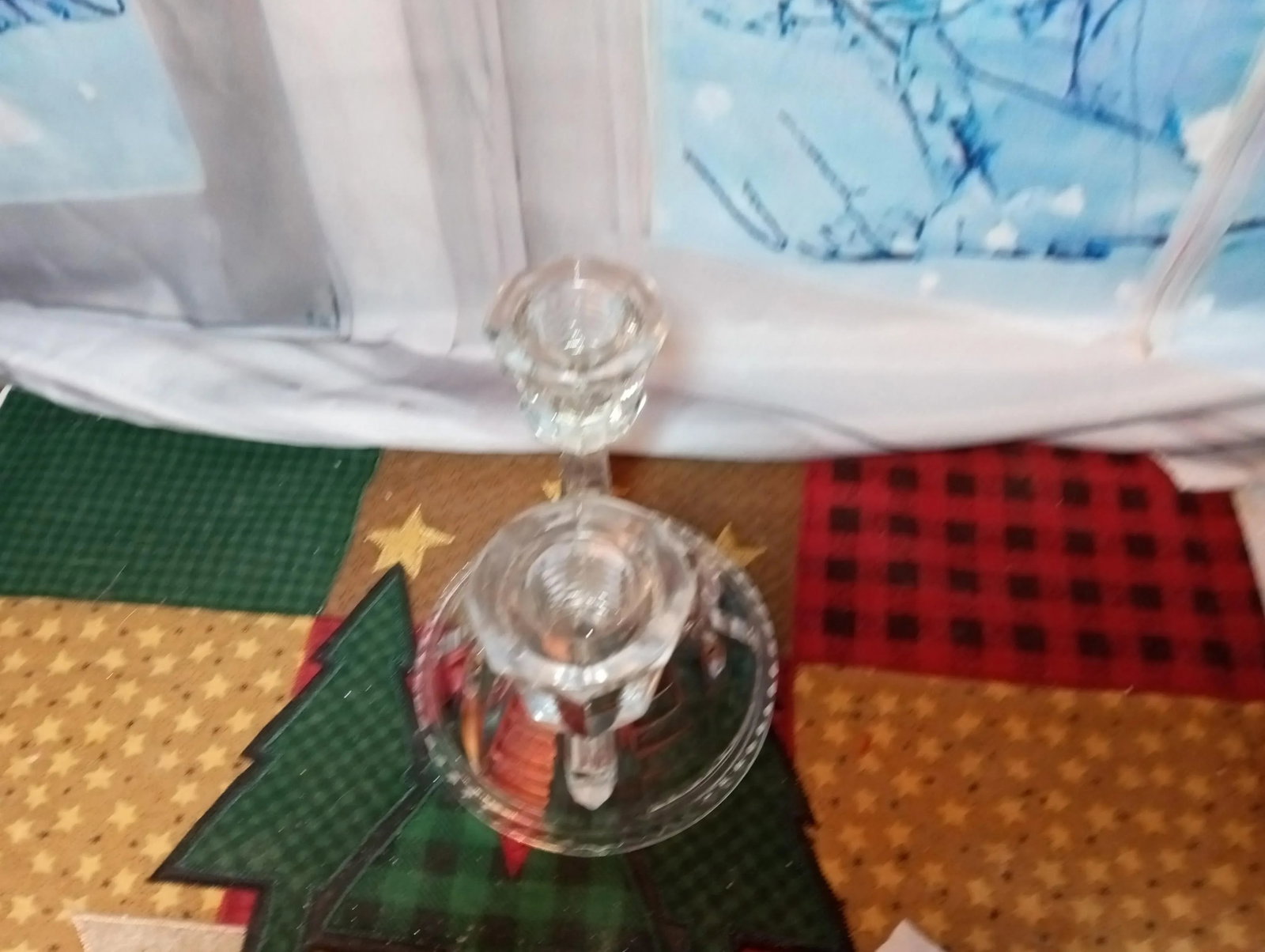 Vintage Federal Glass Wigwam Candleholder - 3