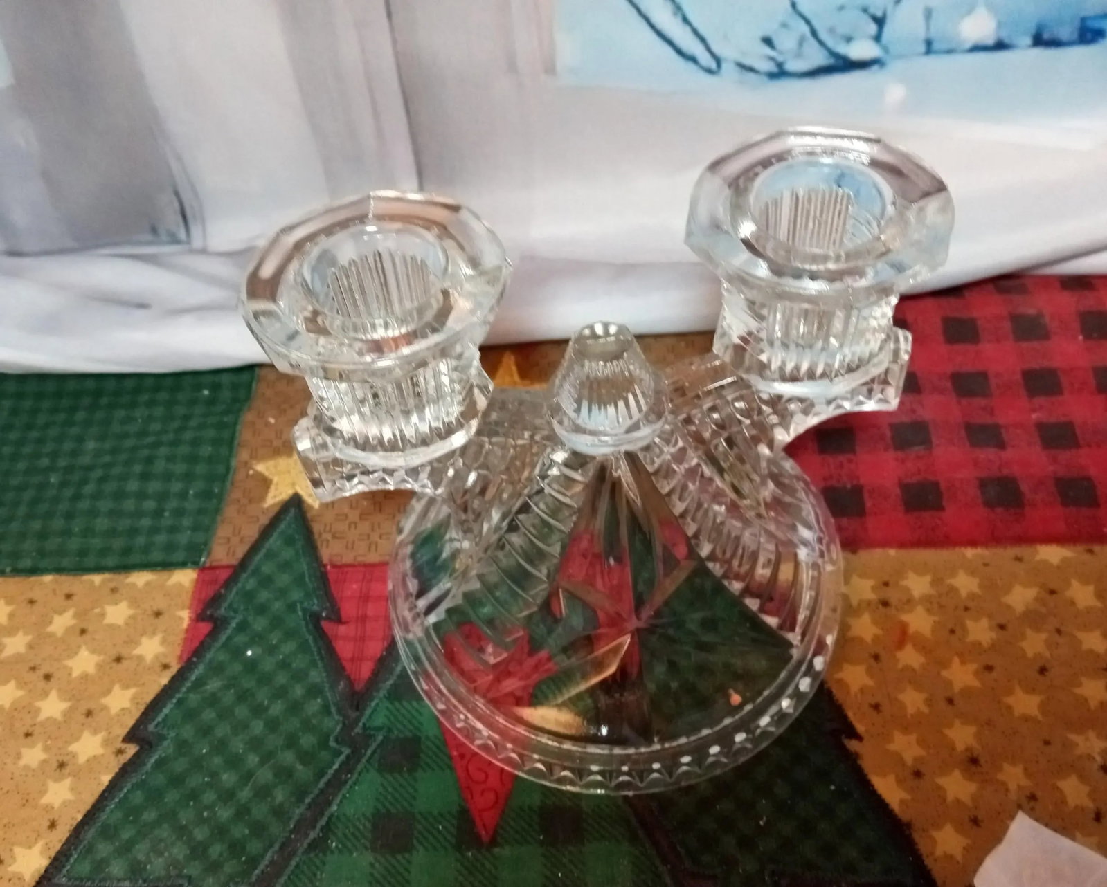 Vintage Federal Glass Wigwam Candleholder - 4
