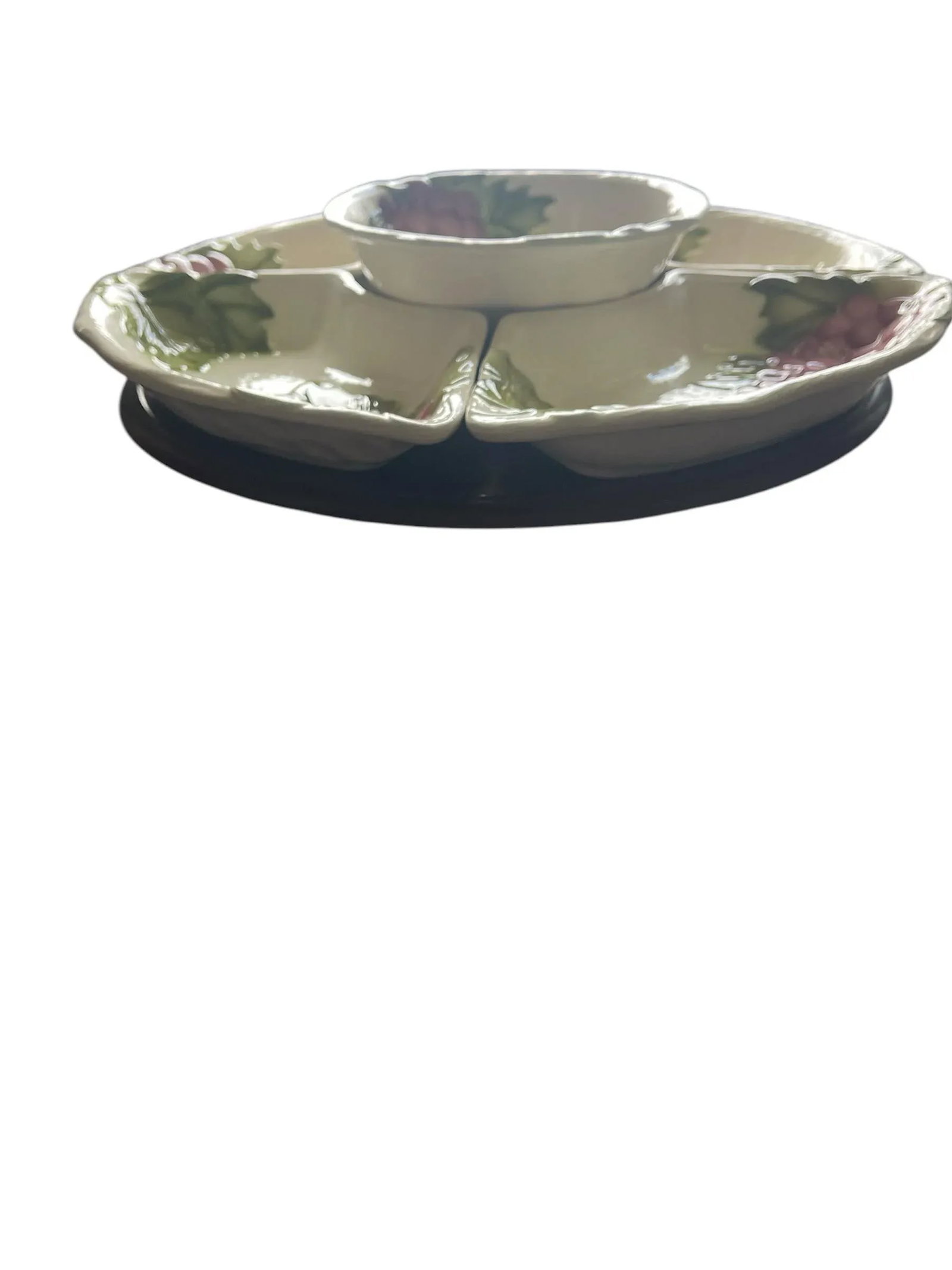 Mid Century Maddux of California Pottery Large Serving Tray Lazy Susan - 2
