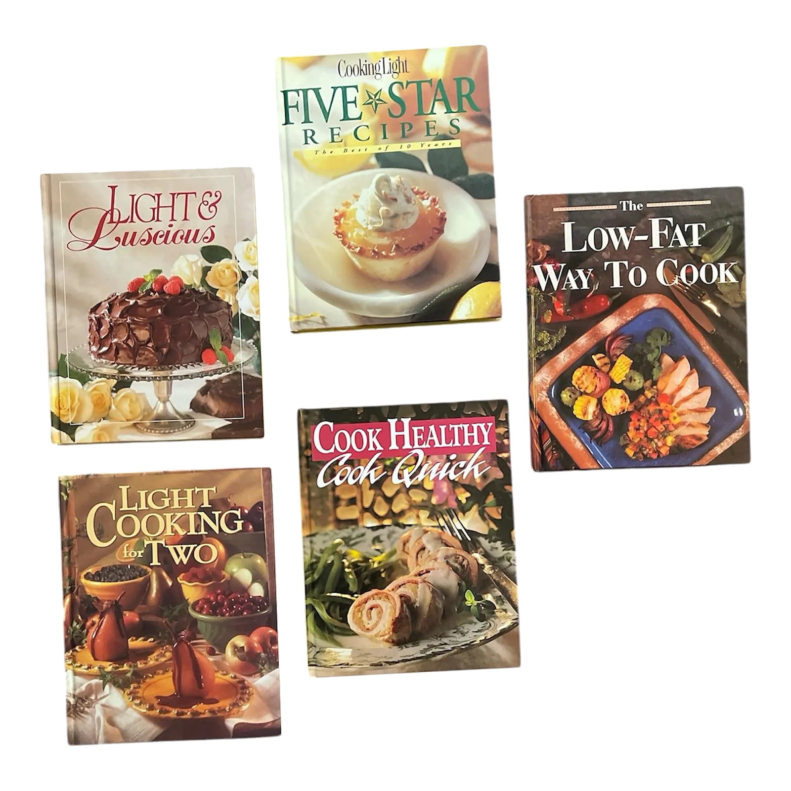 Vintage Today's Gourmet Cookbooks a Series From Oxmoor House- Set of 5: Today's Gourmet Cookbooks Published by Oxmoor House. Set contains: Light Cooking for Two published 1995 240 pages Cook Healthy Cook Quick published 1994 240 pages Light and Luscious published 1994