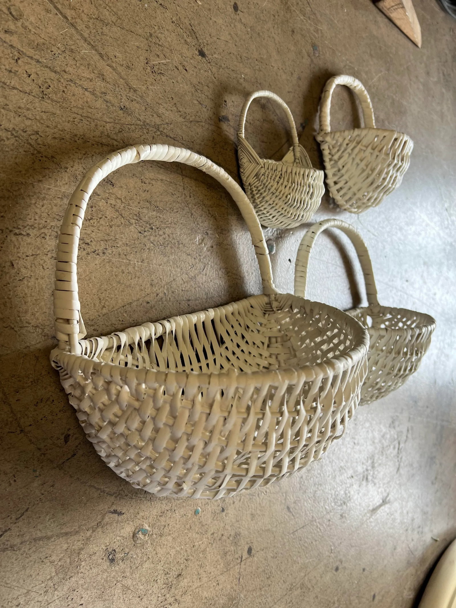 Vintage Nesting Pocket Baskets -Set of 4 - 3