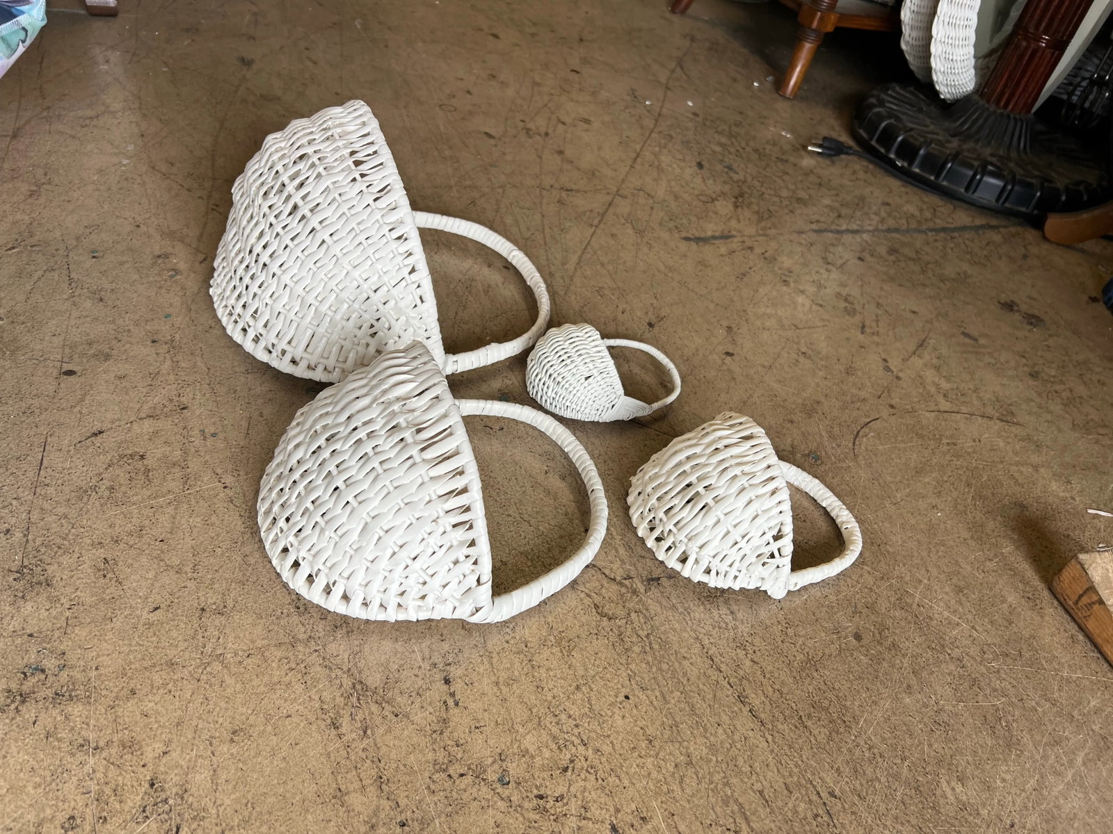 Vintage Nesting Pocket Baskets -Set of 4 - 5