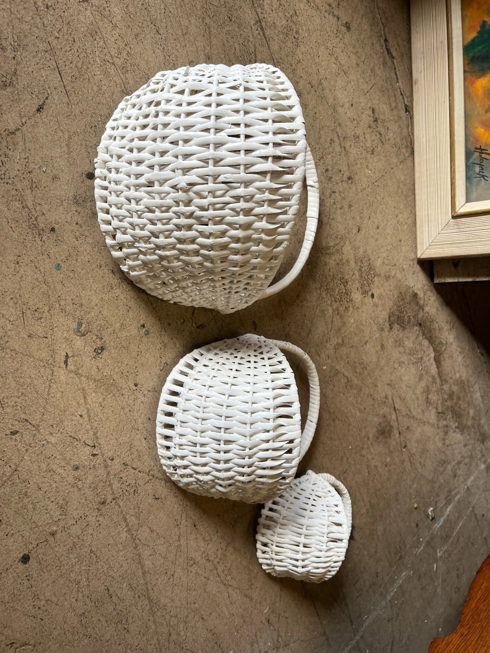 Vintage Nesting Pocket Baskets -Set of 4 - 8