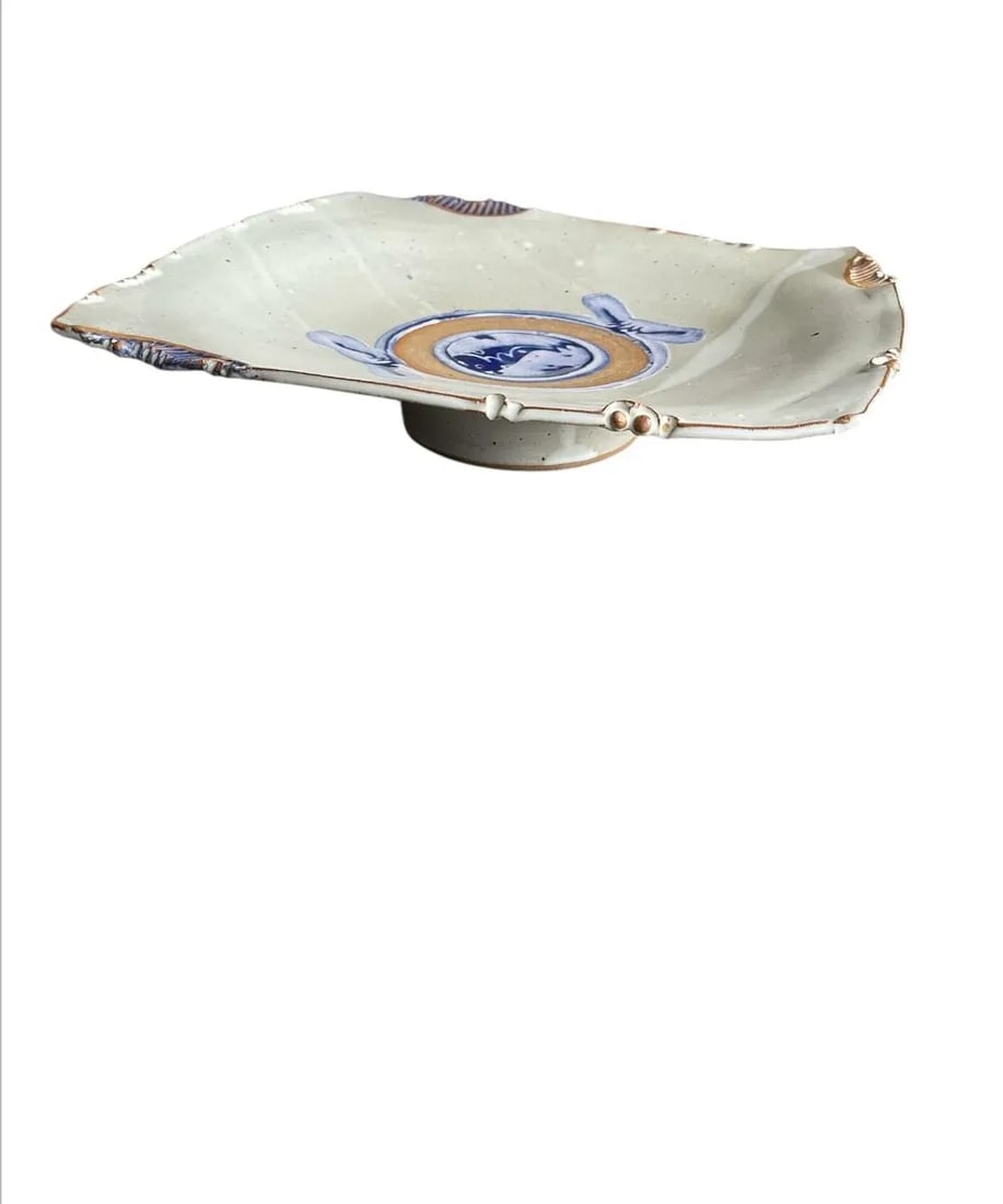 Anthony Stoneware Pedestal Platter - 3