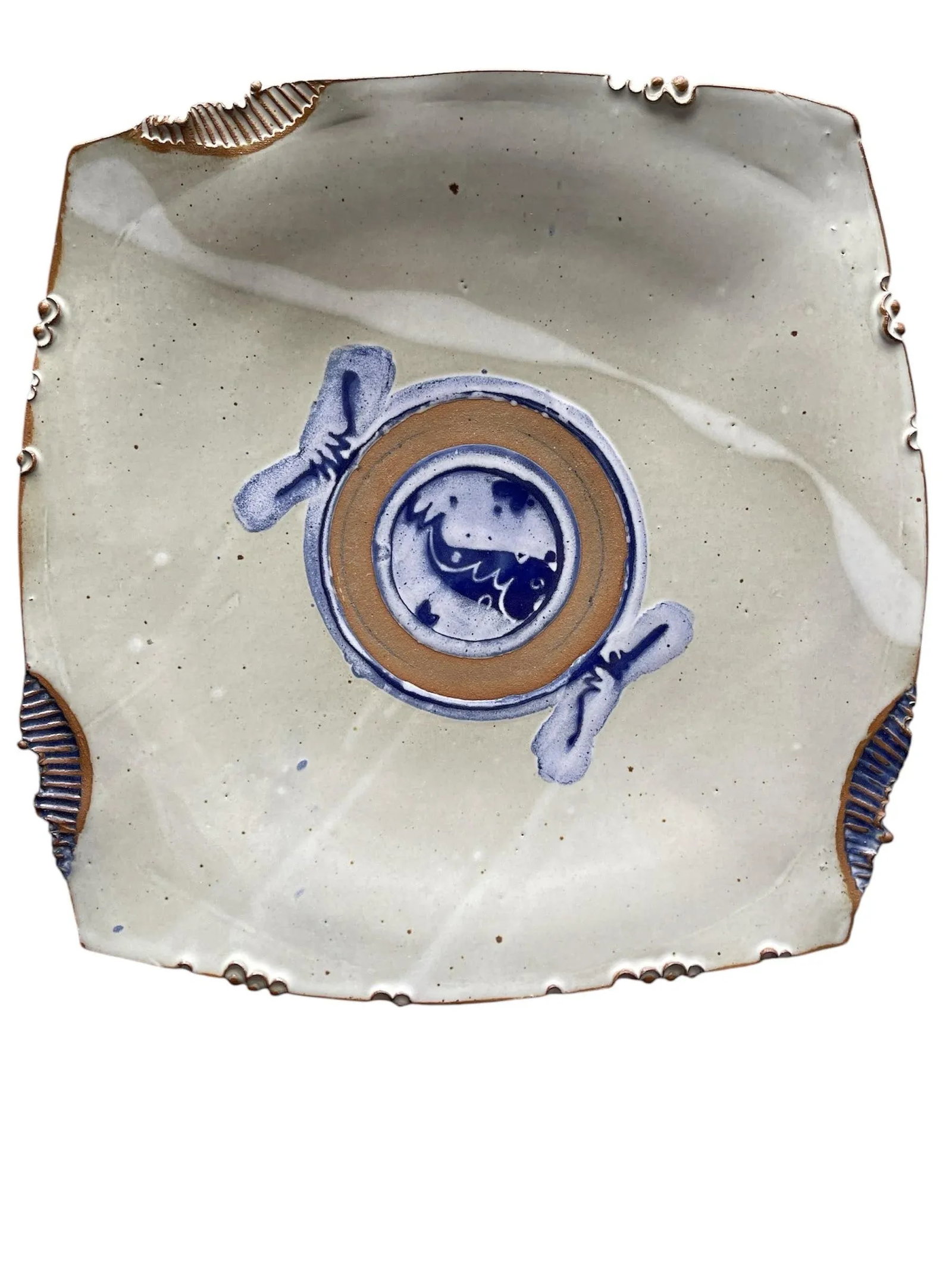 Anthony Stoneware Pedestal Platter - 7