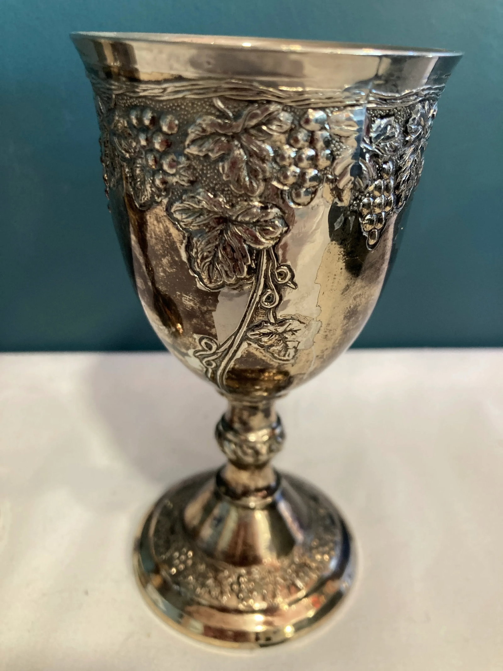 Vintage Silverplate Grape Goblets- Set of 2 - 3