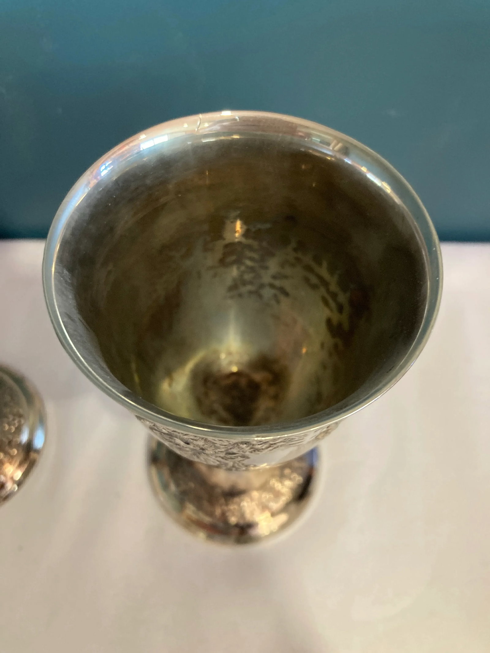 Vintage Silverplate Grape Goblets- Set of 2 - 4