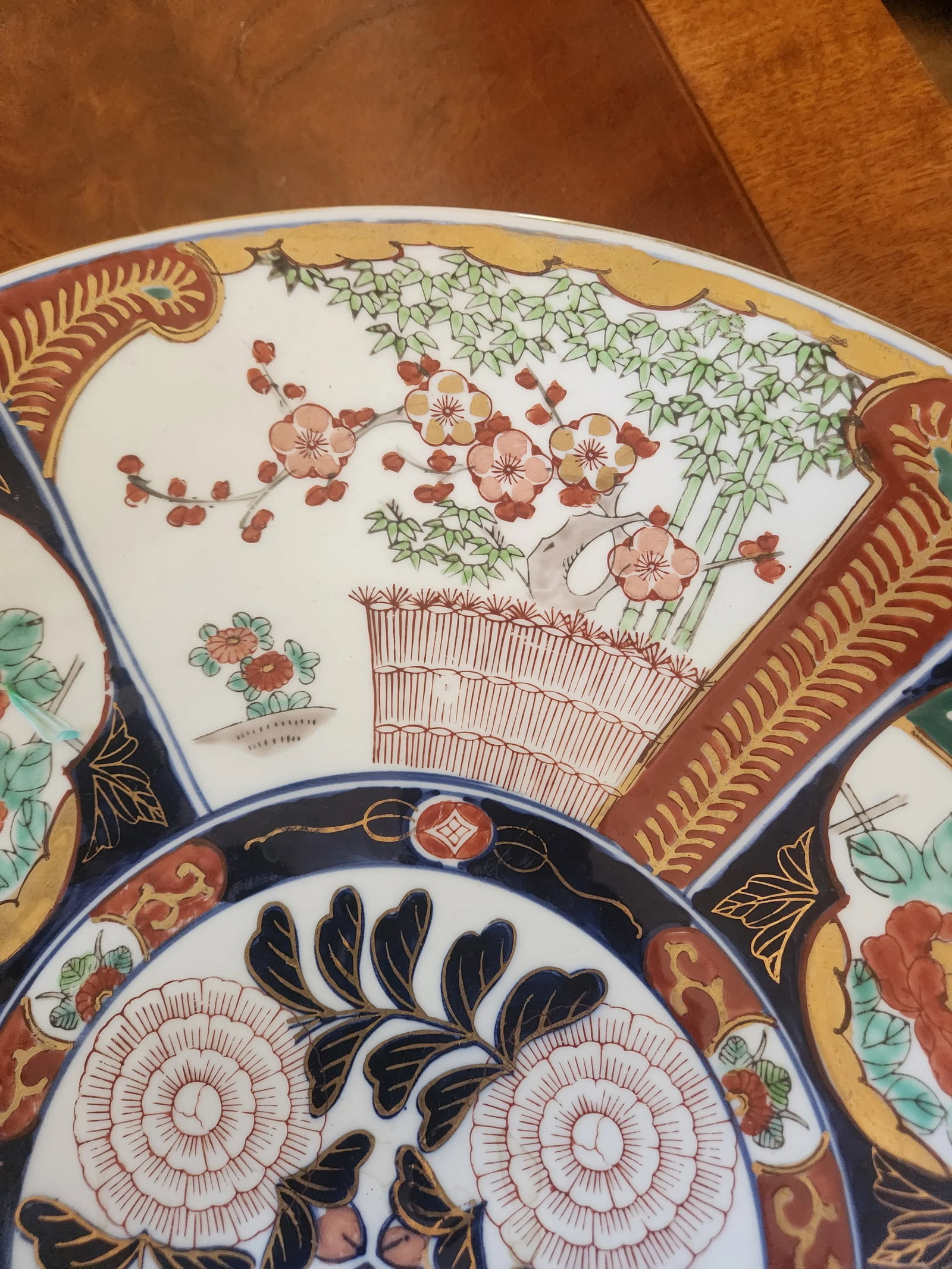 1930s Japanese Imari Porcelain Plate - 4