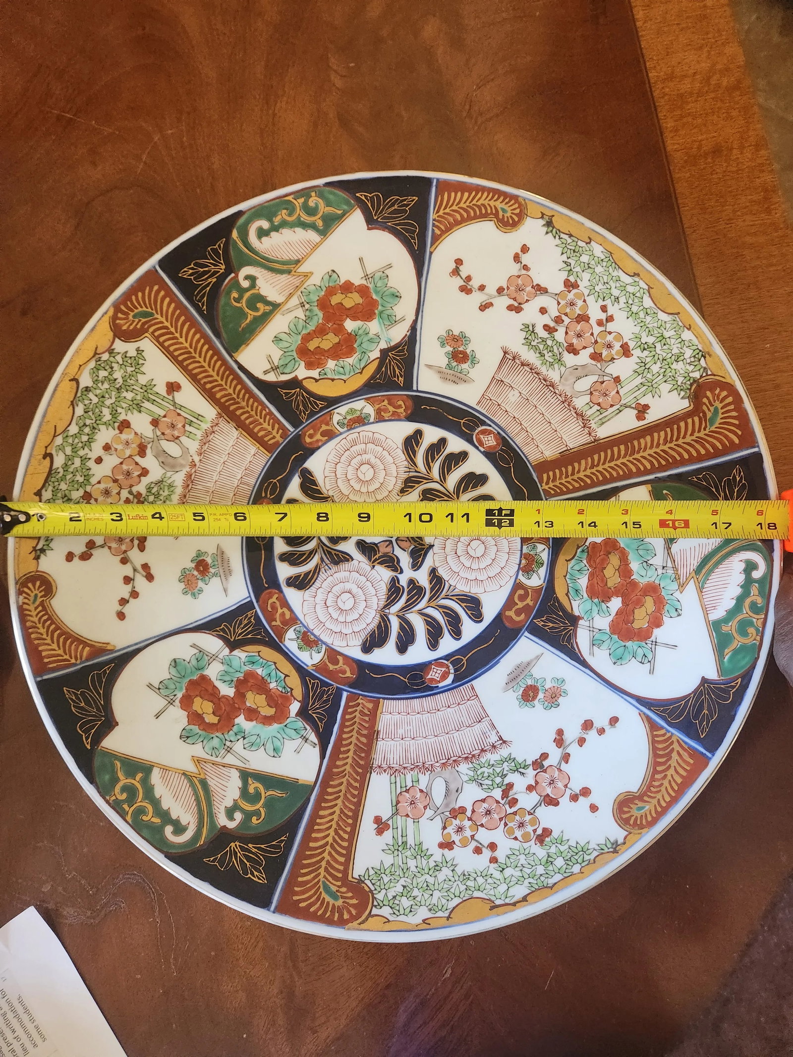 1930s Japanese Imari Porcelain Plate - 7
