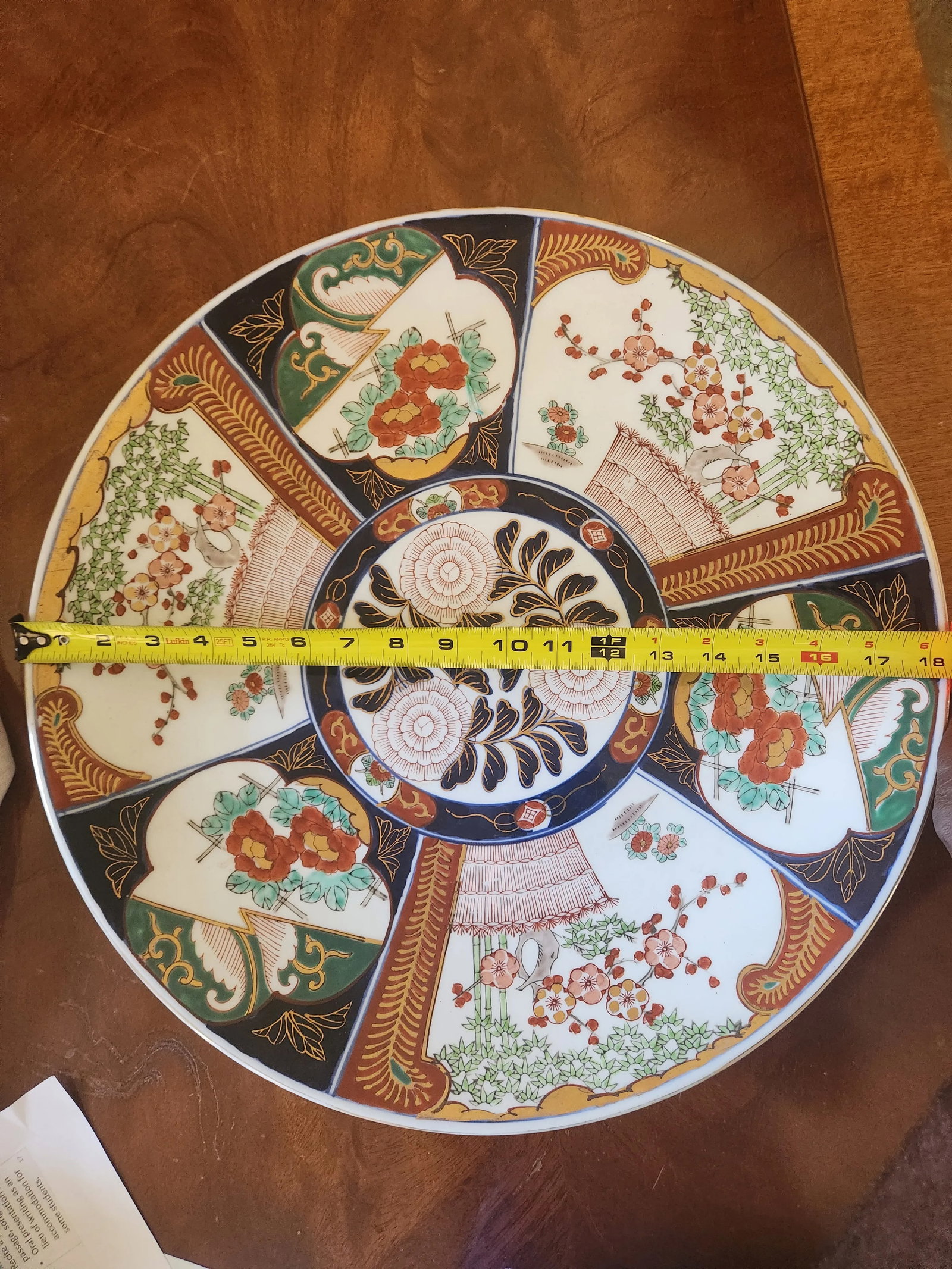 1930s Japanese Imari Porcelain Plate - 9