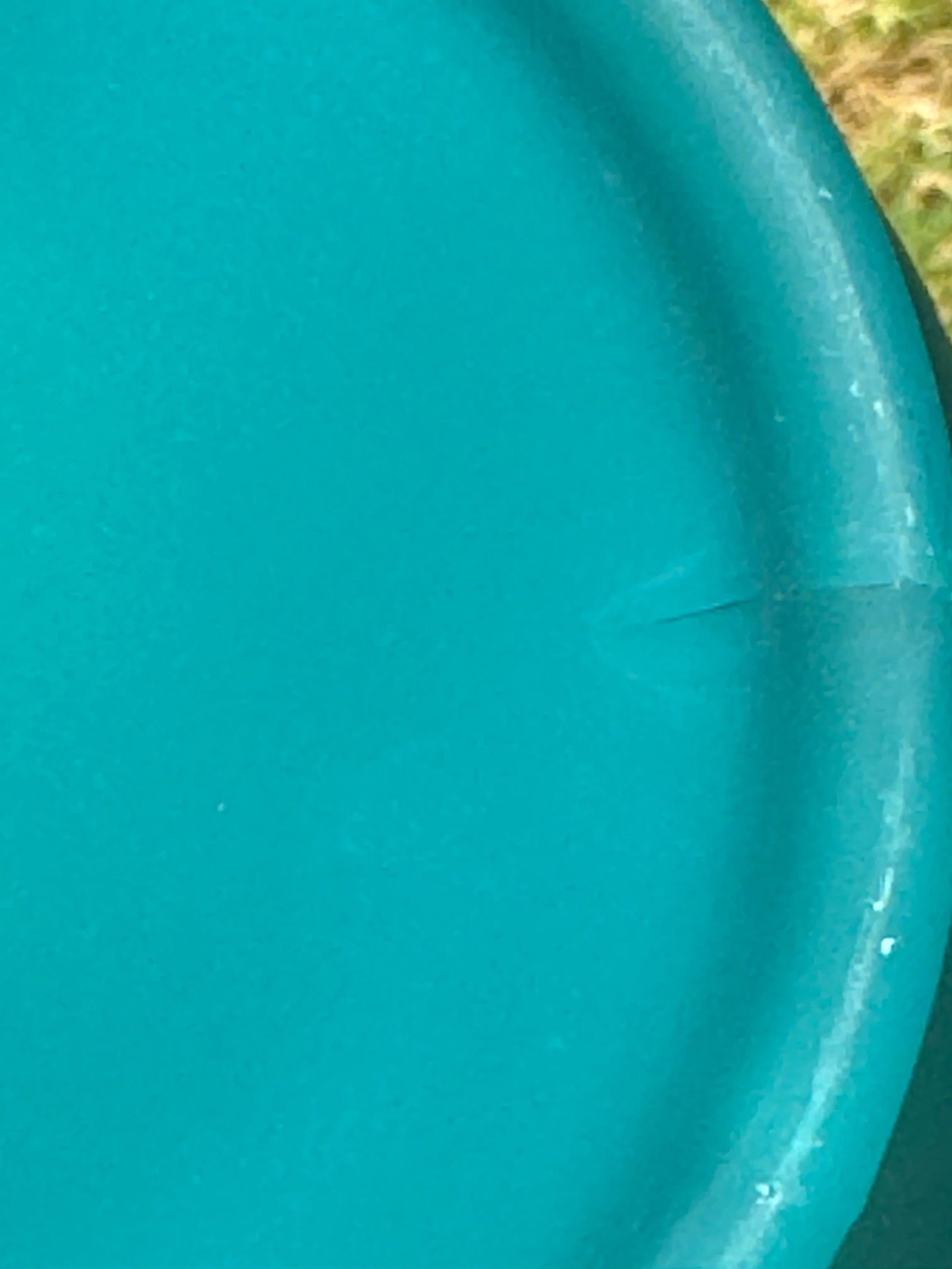 Art Glass Vase -Vintage Mid Century Tall Turquoise Cerulean Blue Frosted (Sea Glass) - 7