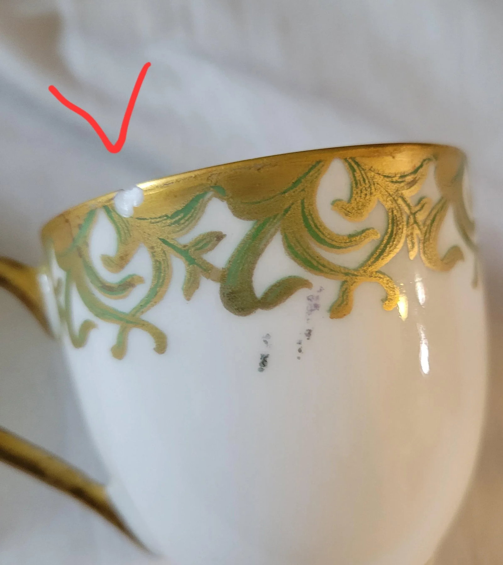 Antique GD&Cie Limoges for A. W. Grant Gilded Demitasse Cups Set- 24 Pieces - 7