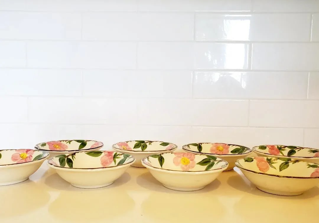 Franciscan Desert Rose Bowls- Set of 8,Vintage - 5