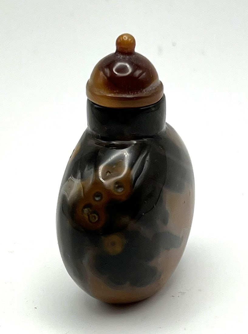 Small Vintage Chalcedony Snuff Bottle - 3