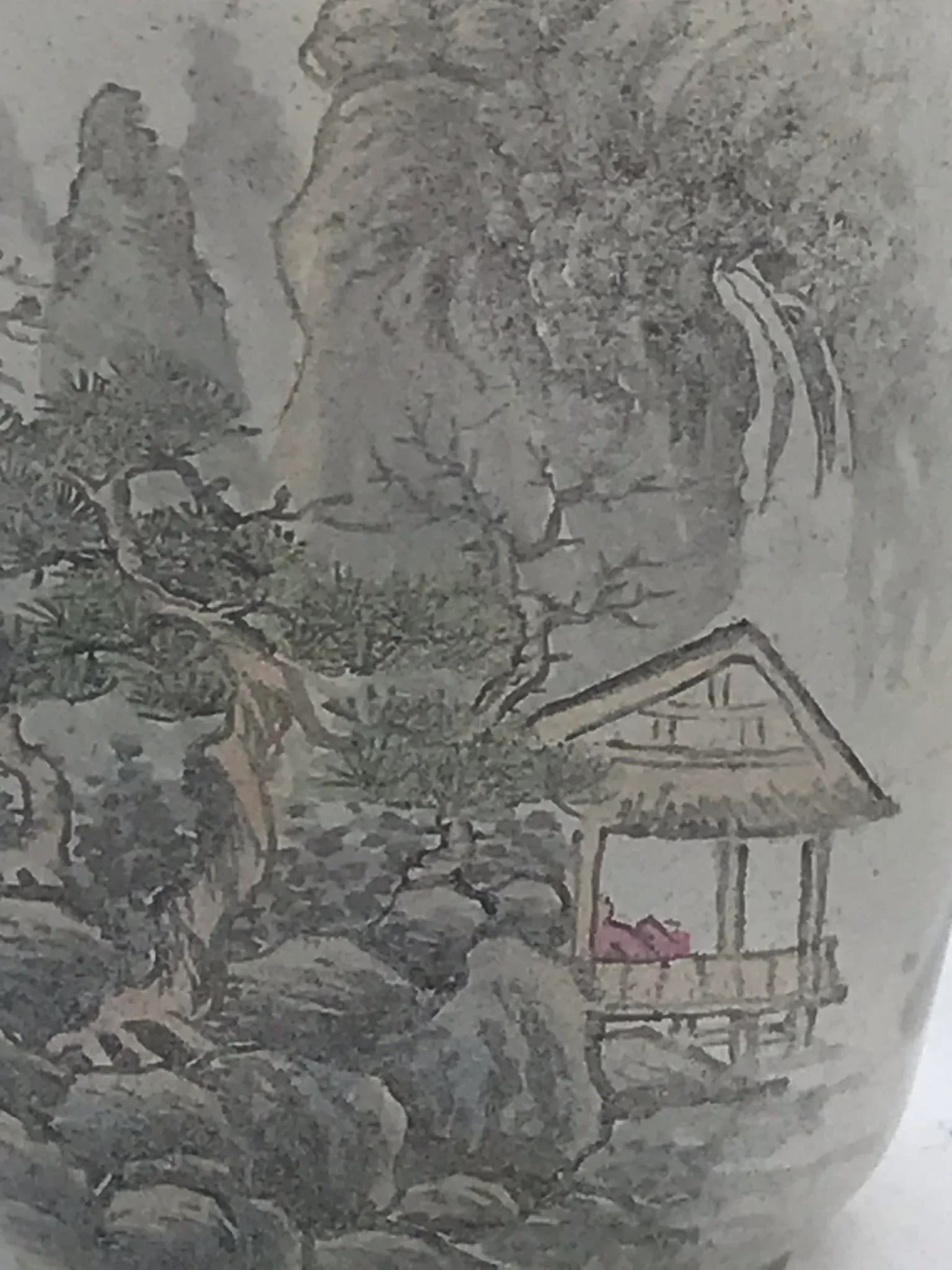 Vintage Inside Painted Snuff Bottle in Landscape Design - 7