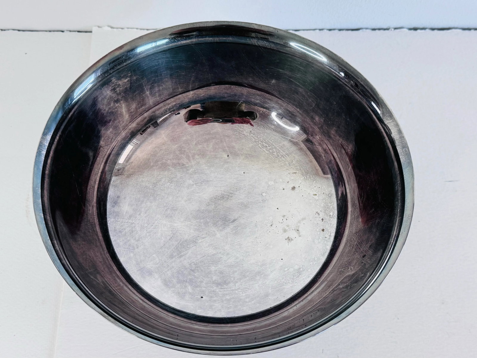 Vintage 1960s Silver-Plate Round Footed Center Bowl - 2