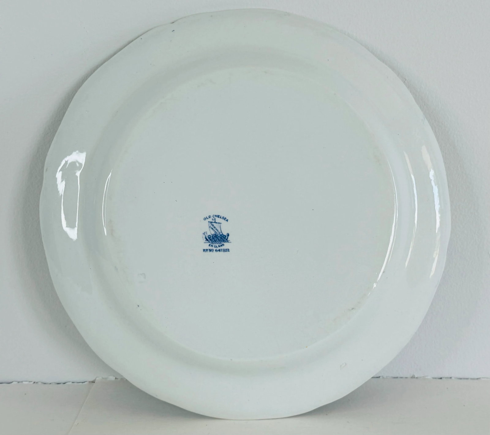 Vintage 1930s English Ironstone Round Charger Serving Plate With Exotic Birds - 7