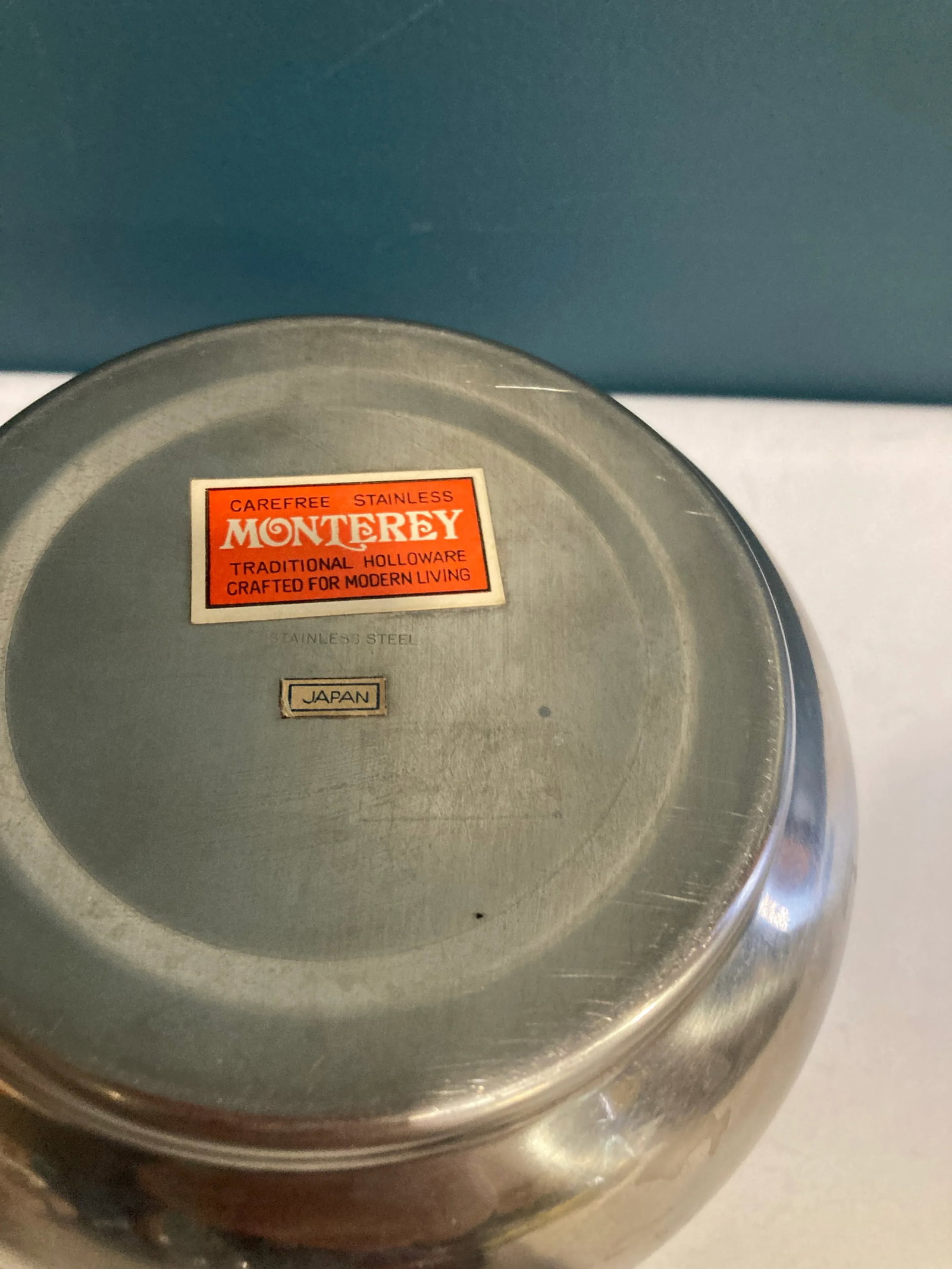 Vintage Steel Holloware Pot With Lid - 8
