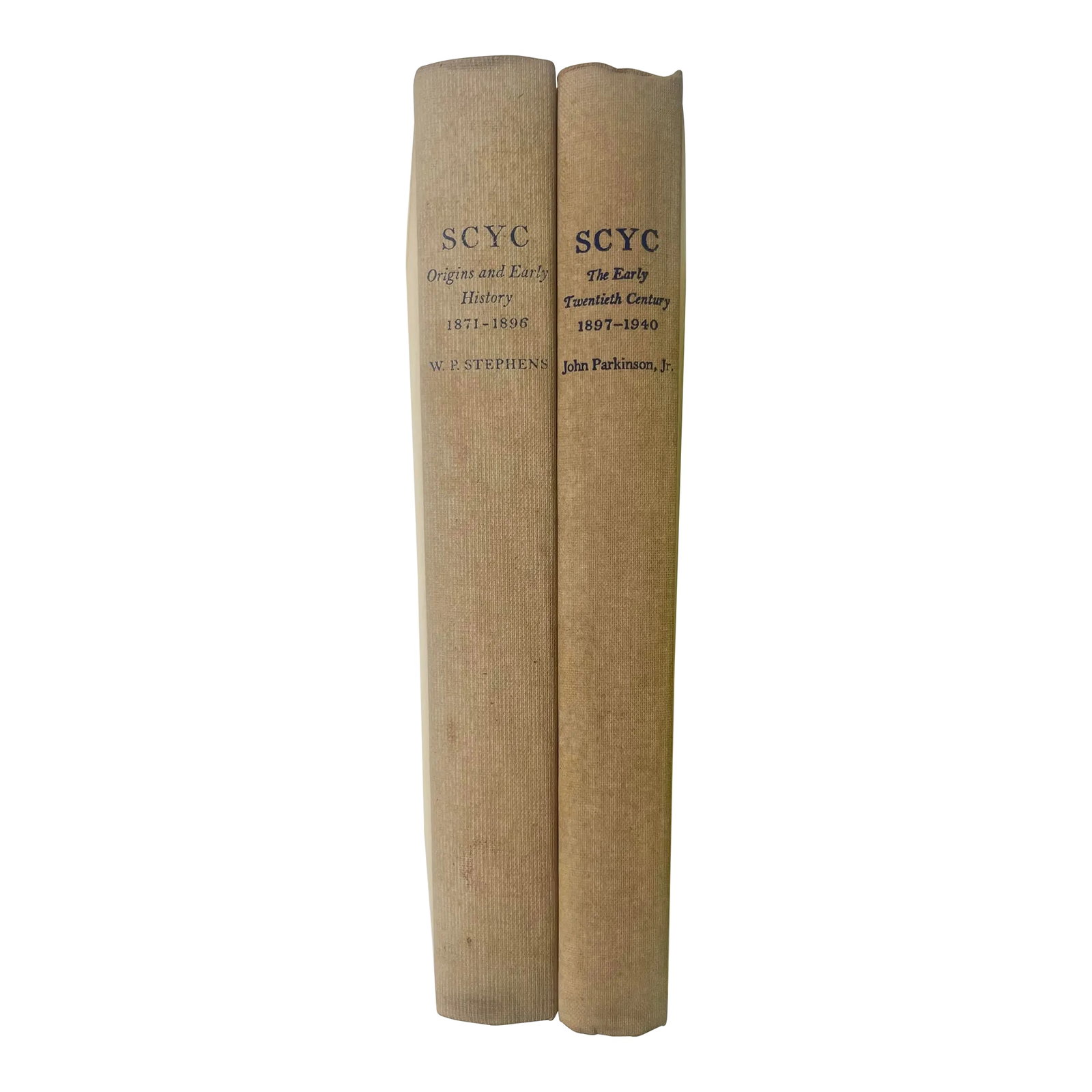 1960s History of the Seawanhaka Corinthian Yacht Club, 2 Volumes, Centre Island, Ny: STEPHENS, W. P., PARKINSON, John Jr. Origins and Early History 1871-1896 [286] pp. The Early Twentieth Century 1897-1940 [290] pp. Privately Printed 1963 The Seawanhaka Corinthian Yacht Club is one
