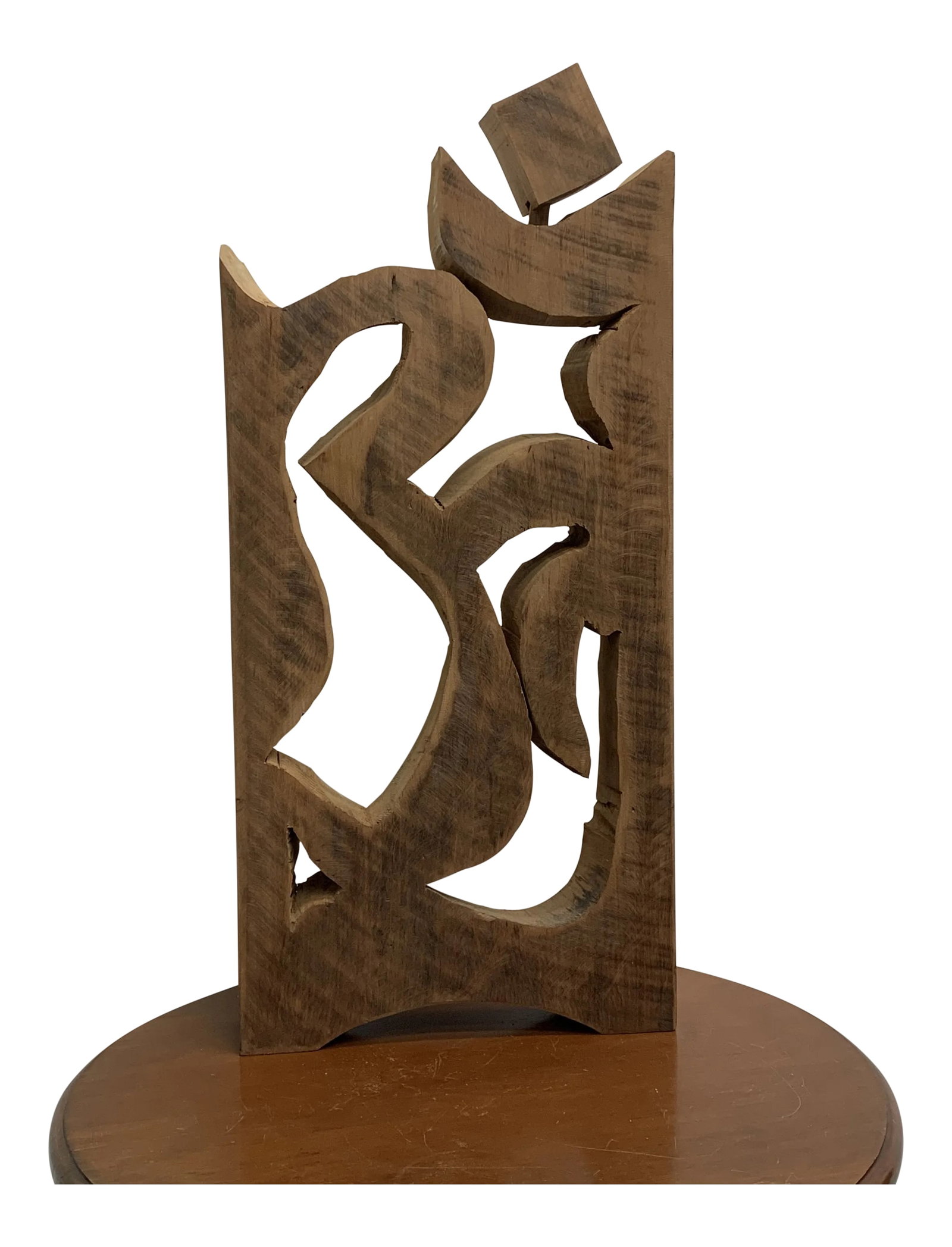 Vintage Om Rustic Vintage Cherry Block Carving: OM Rustic Vintage Carving from a block of Vintage old growth Cherry. It has a dry finish. Condition: Alterations: Original Condition Unaltered Imperfections: Some Imperfections Condition Notes: It's