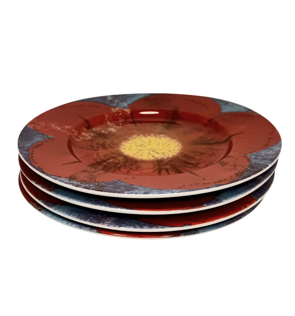 Waechtersbach Petal Power Petal Power Petunia Design Salad Plates- Set of 4 - 3