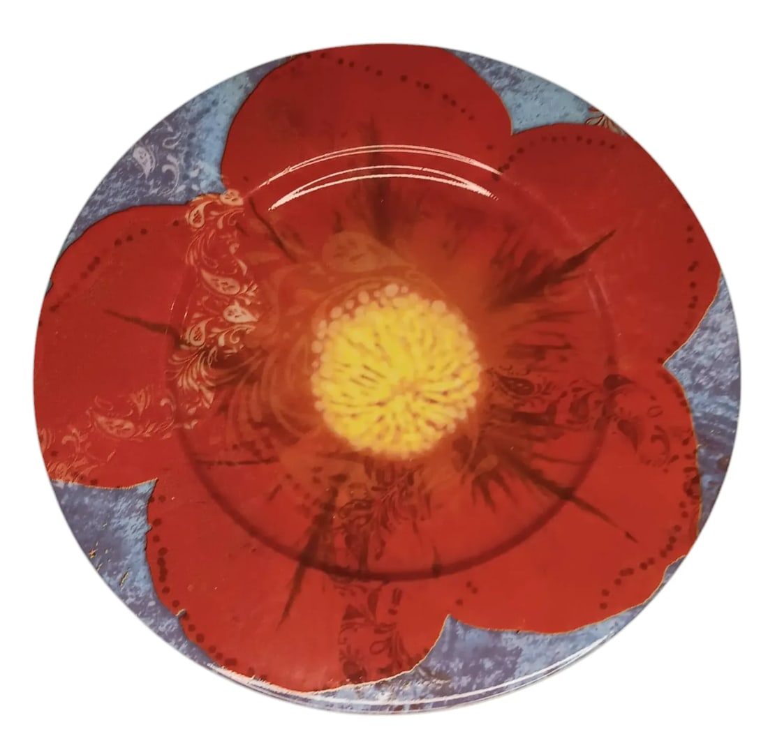 Waechtersbach Petal Power Petal Power Petunia Design Salad Plates- Set of 4 - 4