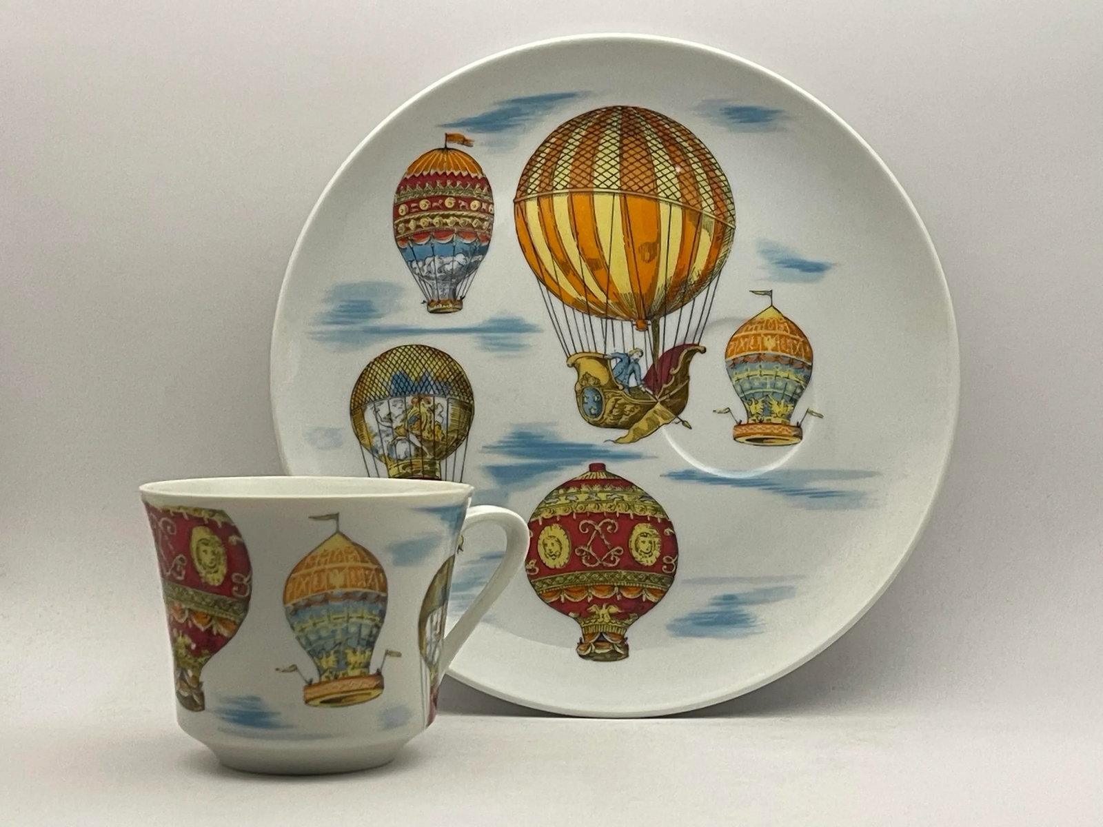 Vintage Hot Air Balloon Cup & Plate - 2