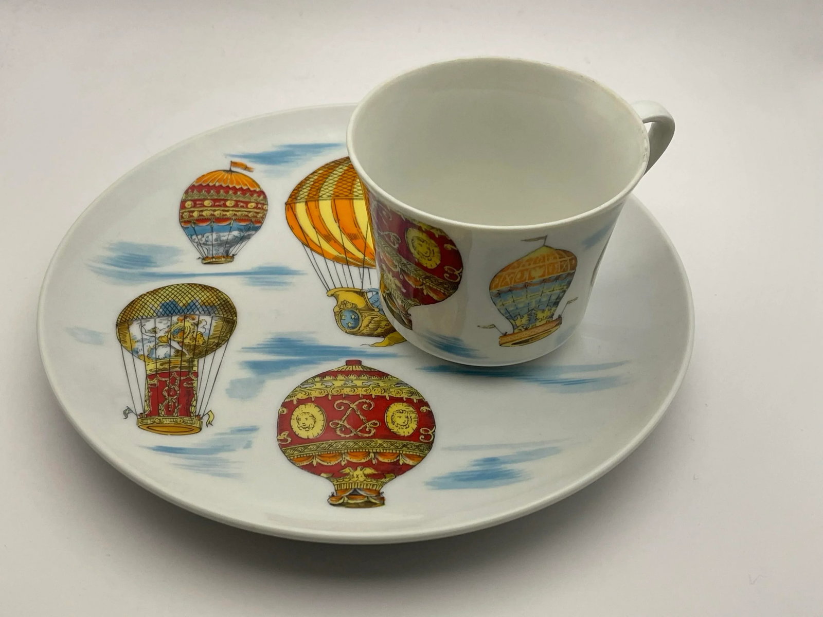 Vintage Hot Air Balloon Cup & Plate - 3