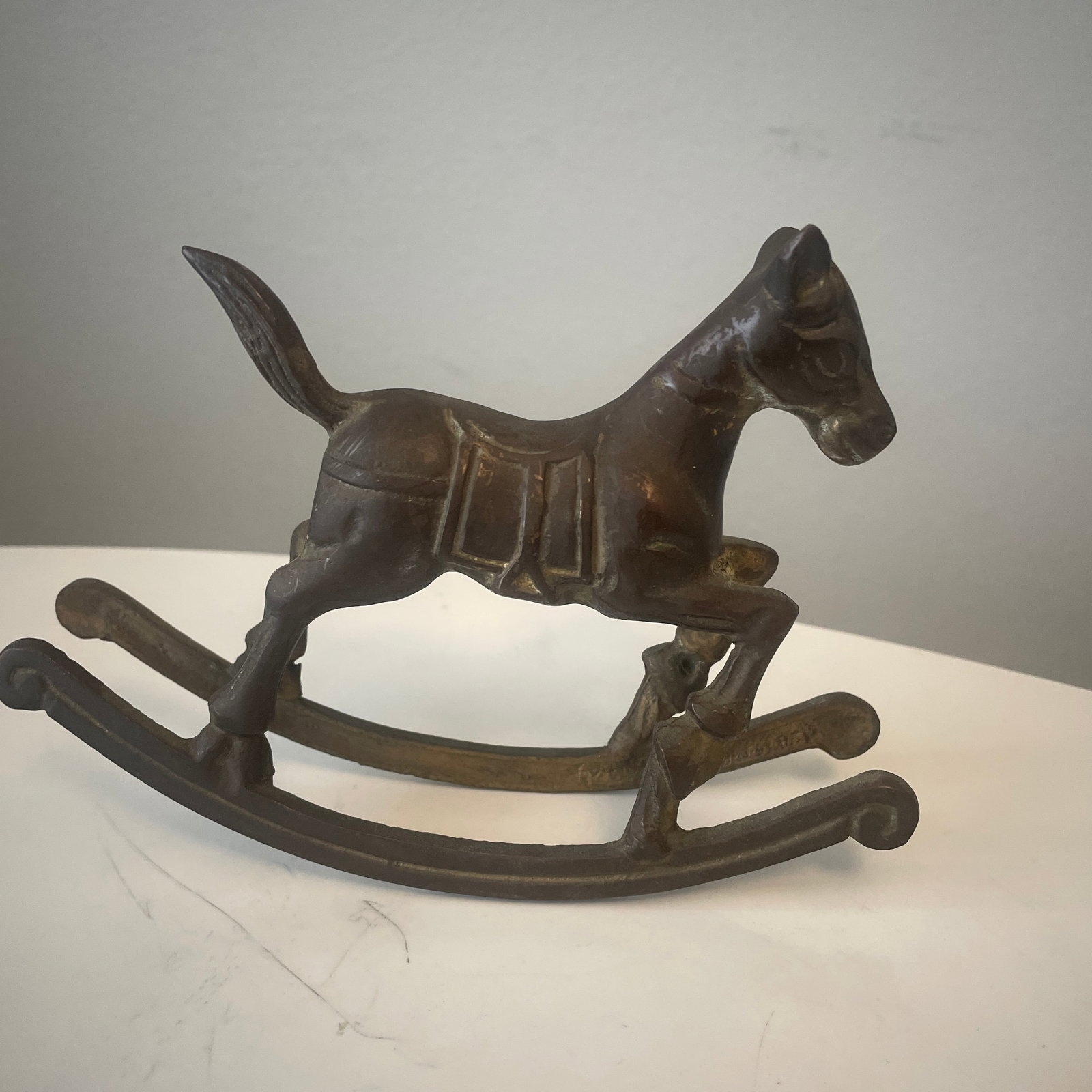 1980s Brass Rocking Horse - 2