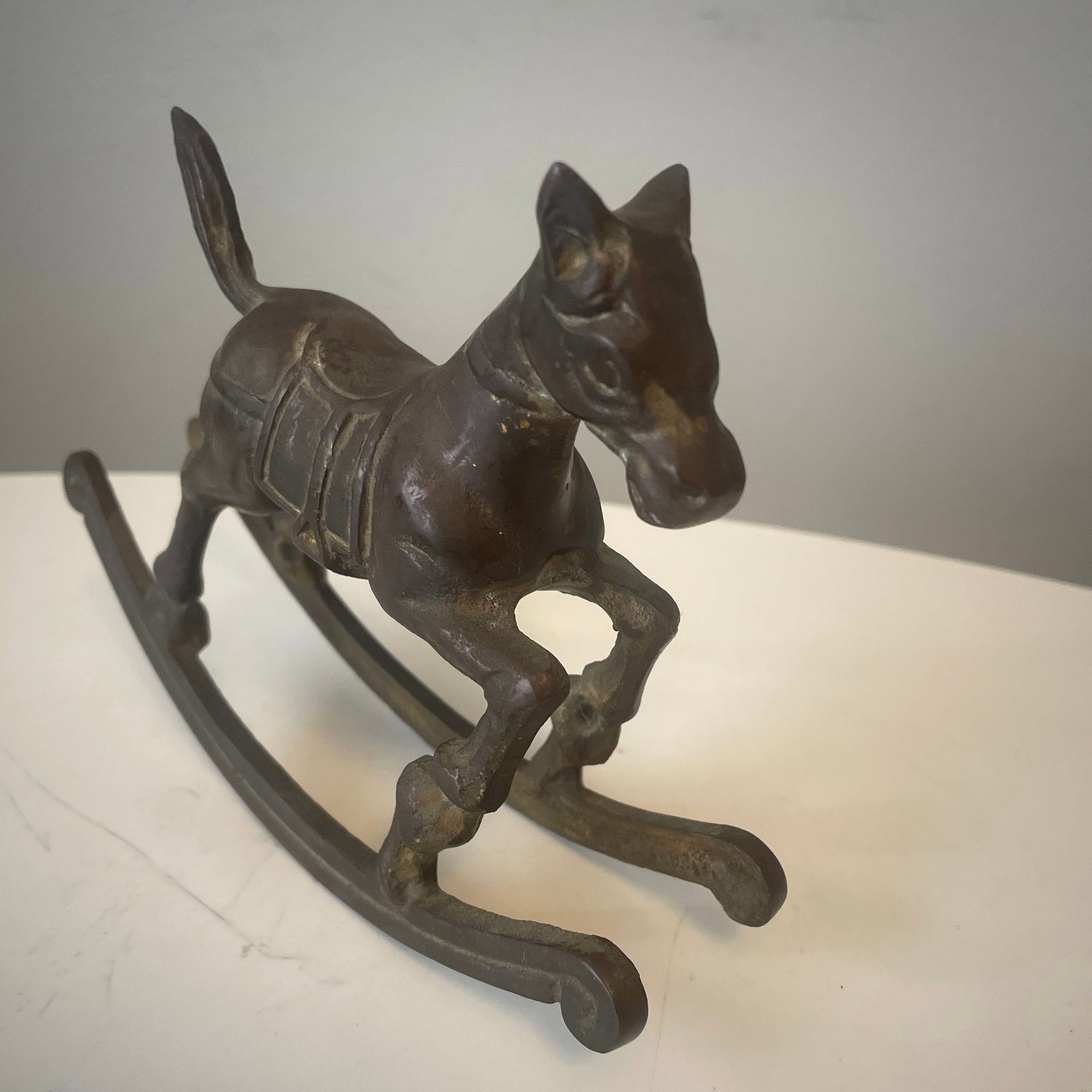 1980s Brass Rocking Horse - 3