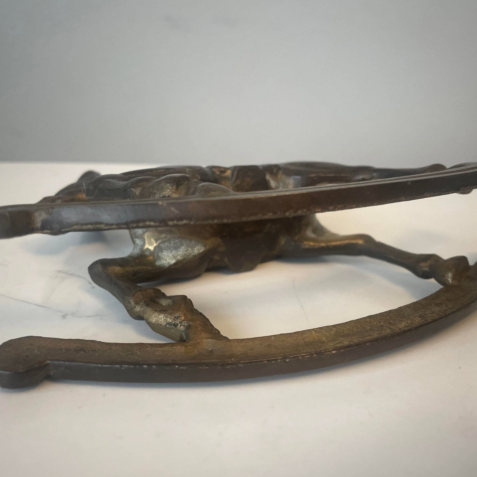 1980s Brass Rocking Horse - 5