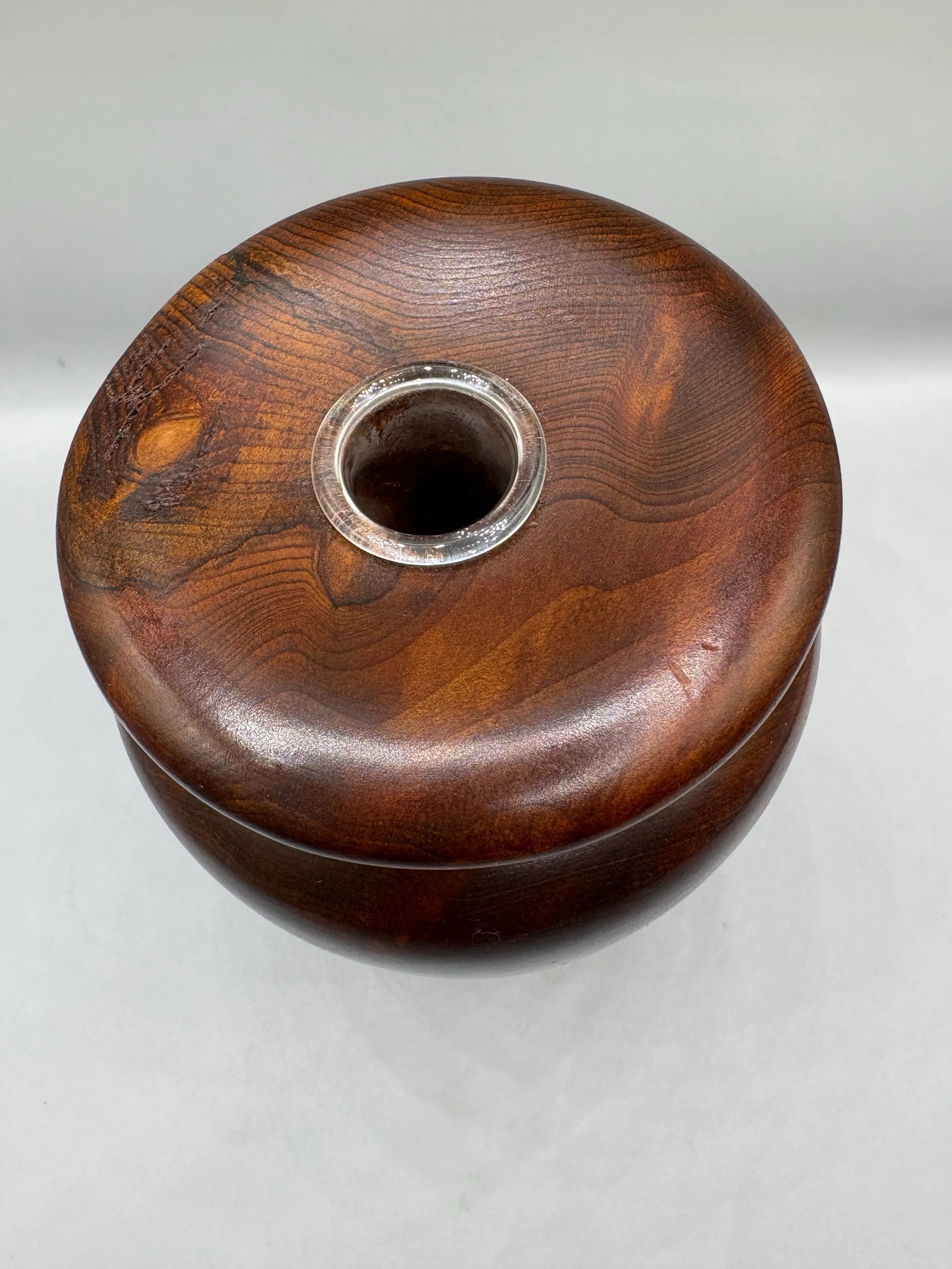 Vintage Redwood Burl Weed Stem Vase by Lr Vansley - 4