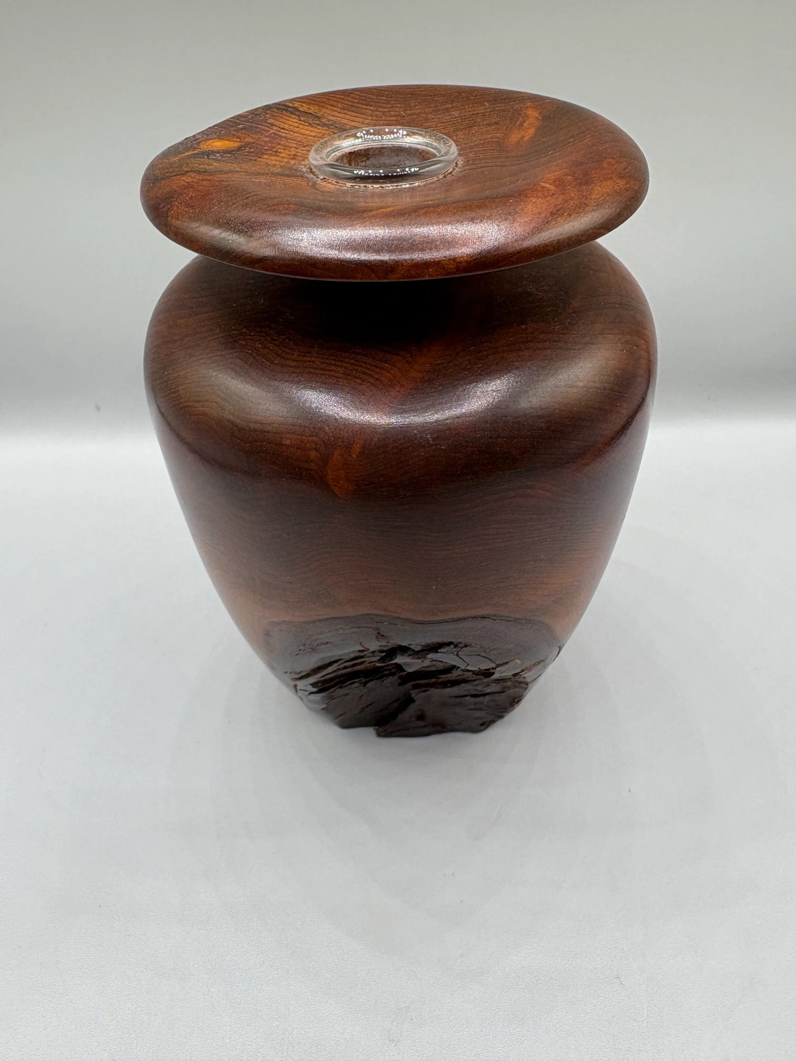 Vintage Redwood Burl Weed Stem Vase by Lr Vansley - 5