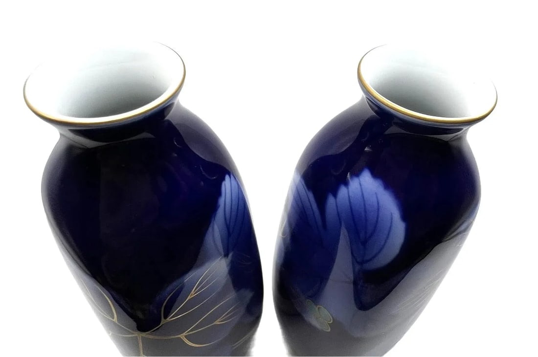 Fukagawa Seijji Cobalt Blue Sake Bottles - 6
