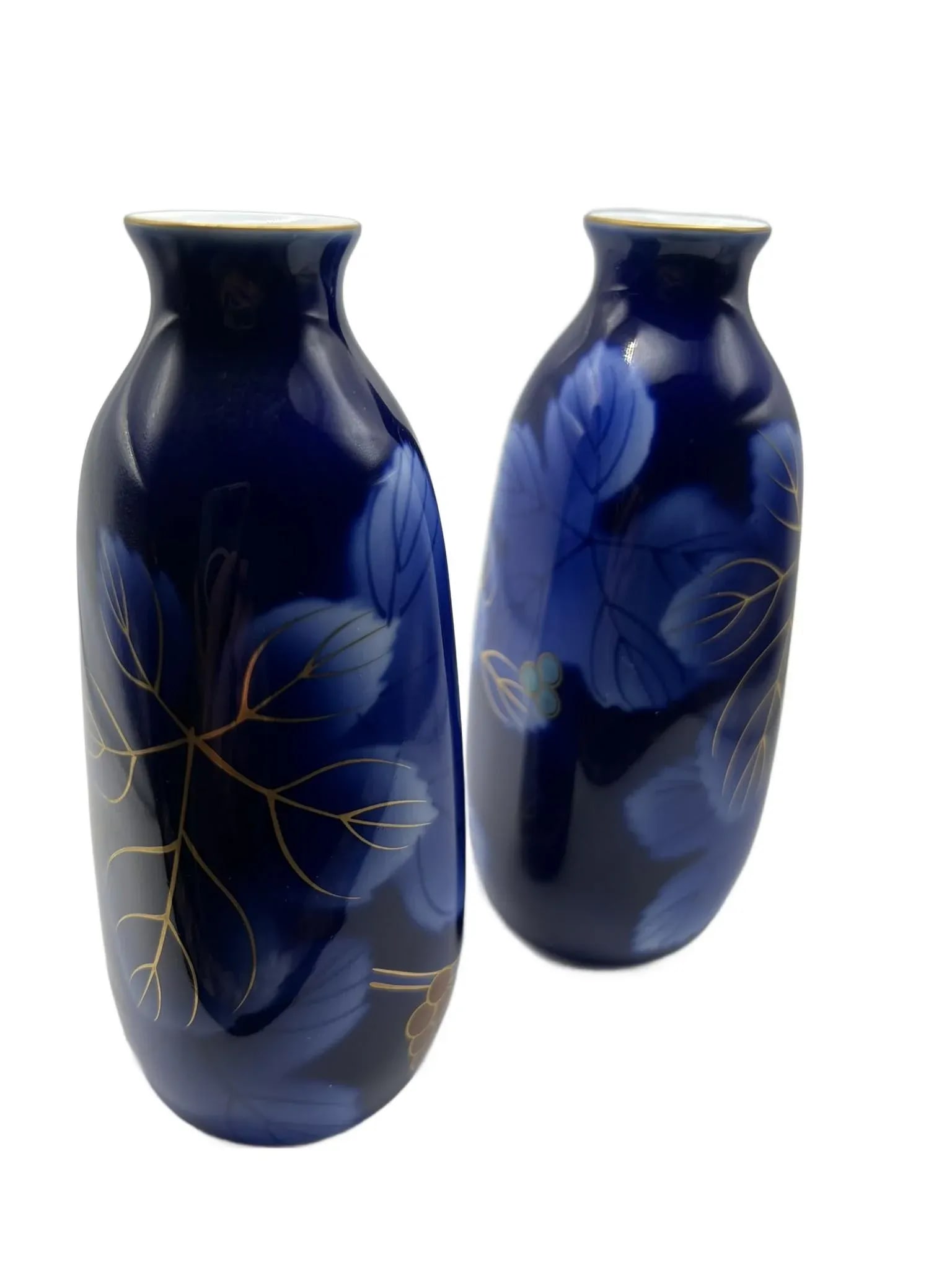 Fukagawa Seijji Cobalt Blue Sake Bottles - 7