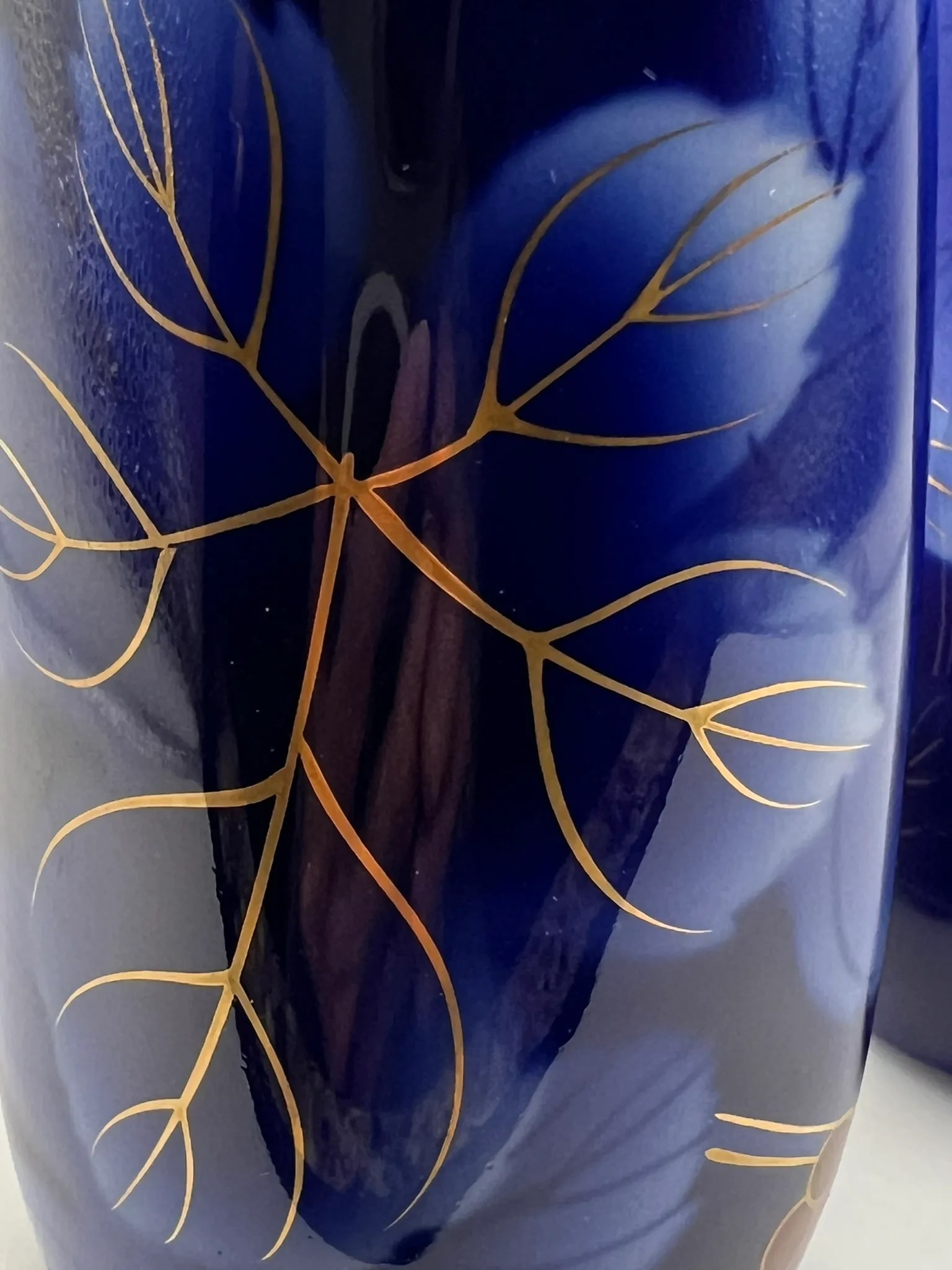 Fukagawa Seijji Cobalt Blue Sake Bottles - 8