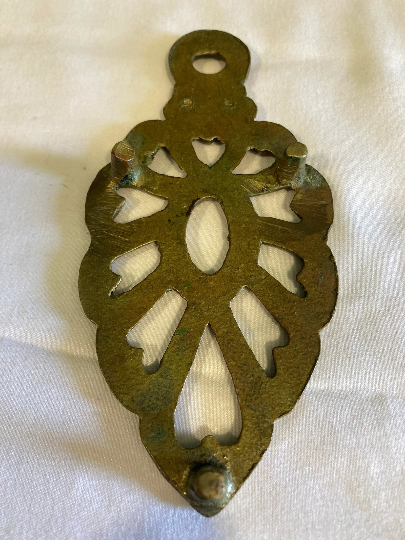 Midcentury Solid Brass Trivet - 7