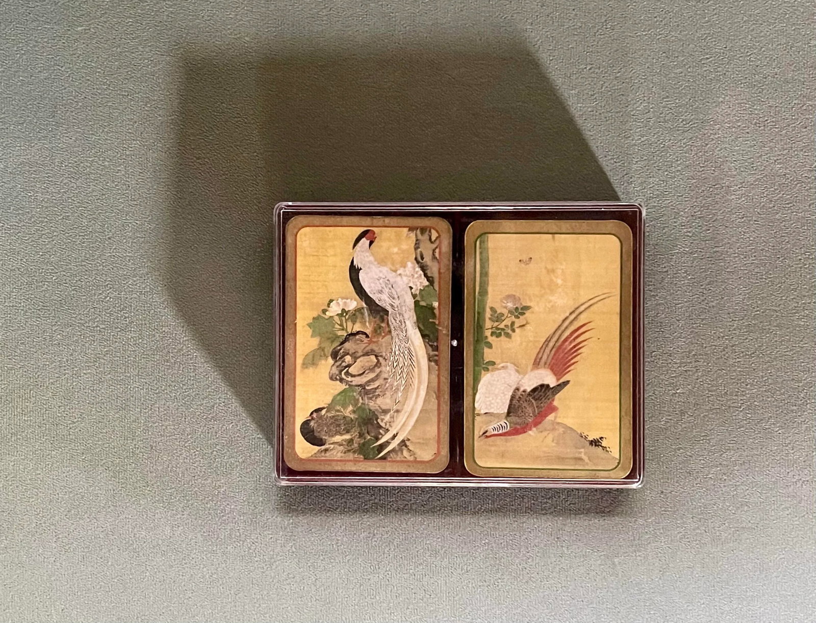 Vintage Golden Bird Playing Cards - 2