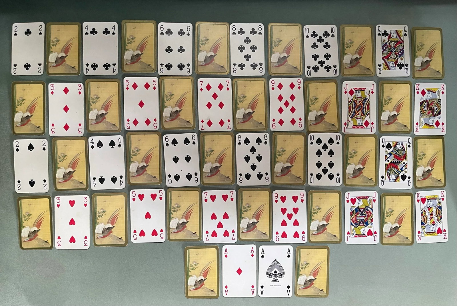 Vintage Golden Bird Playing Cards - 3