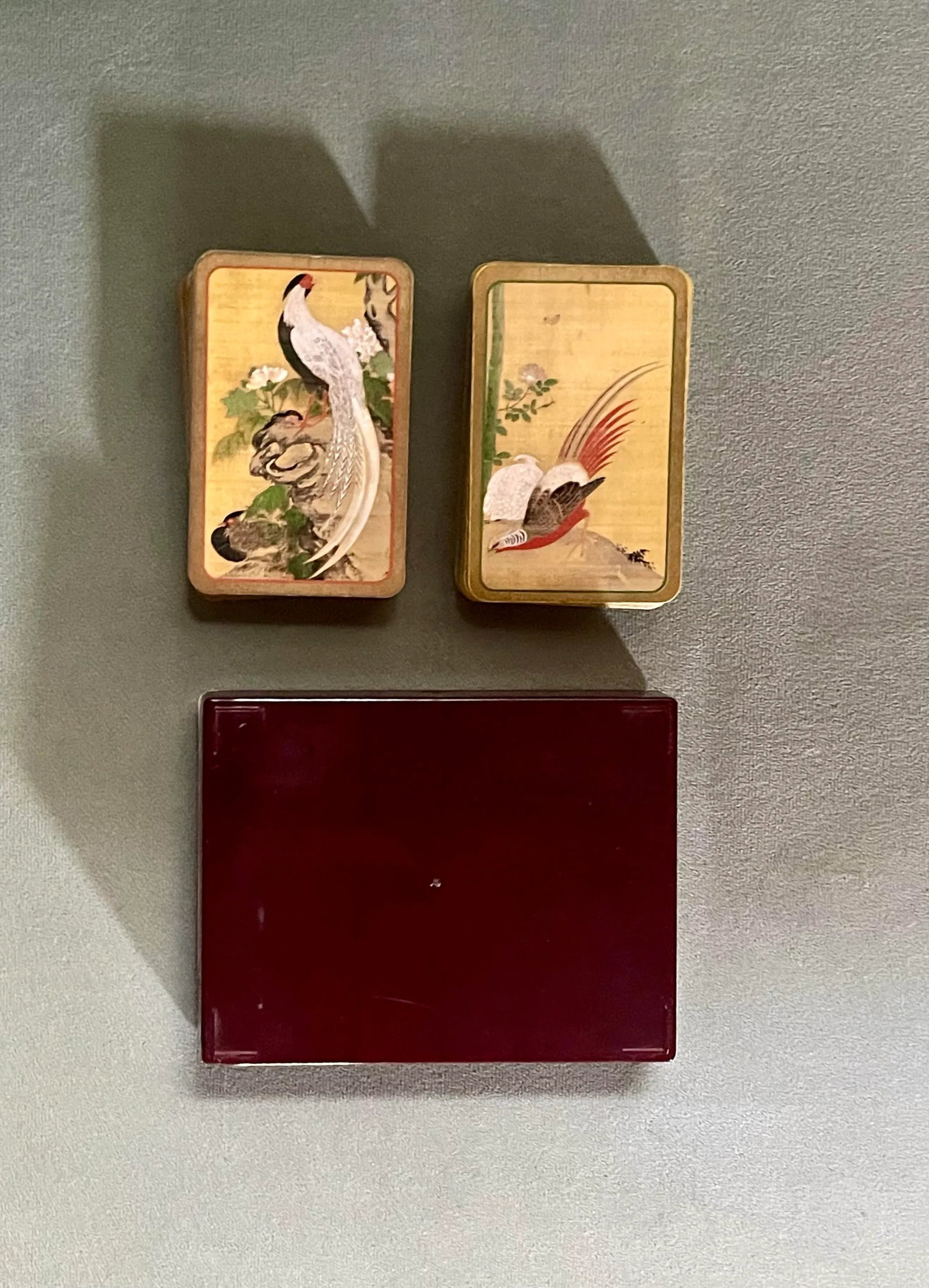 Vintage Golden Bird Playing Cards - 5
