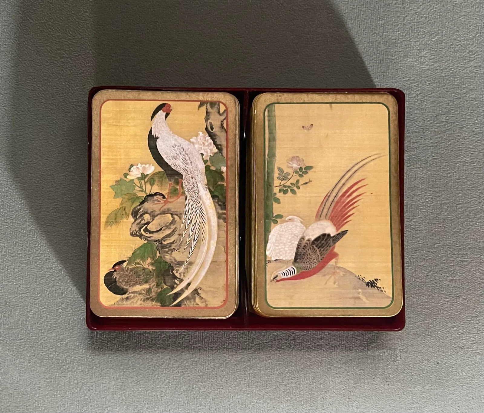 Vintage Golden Bird Playing Cards - 7
