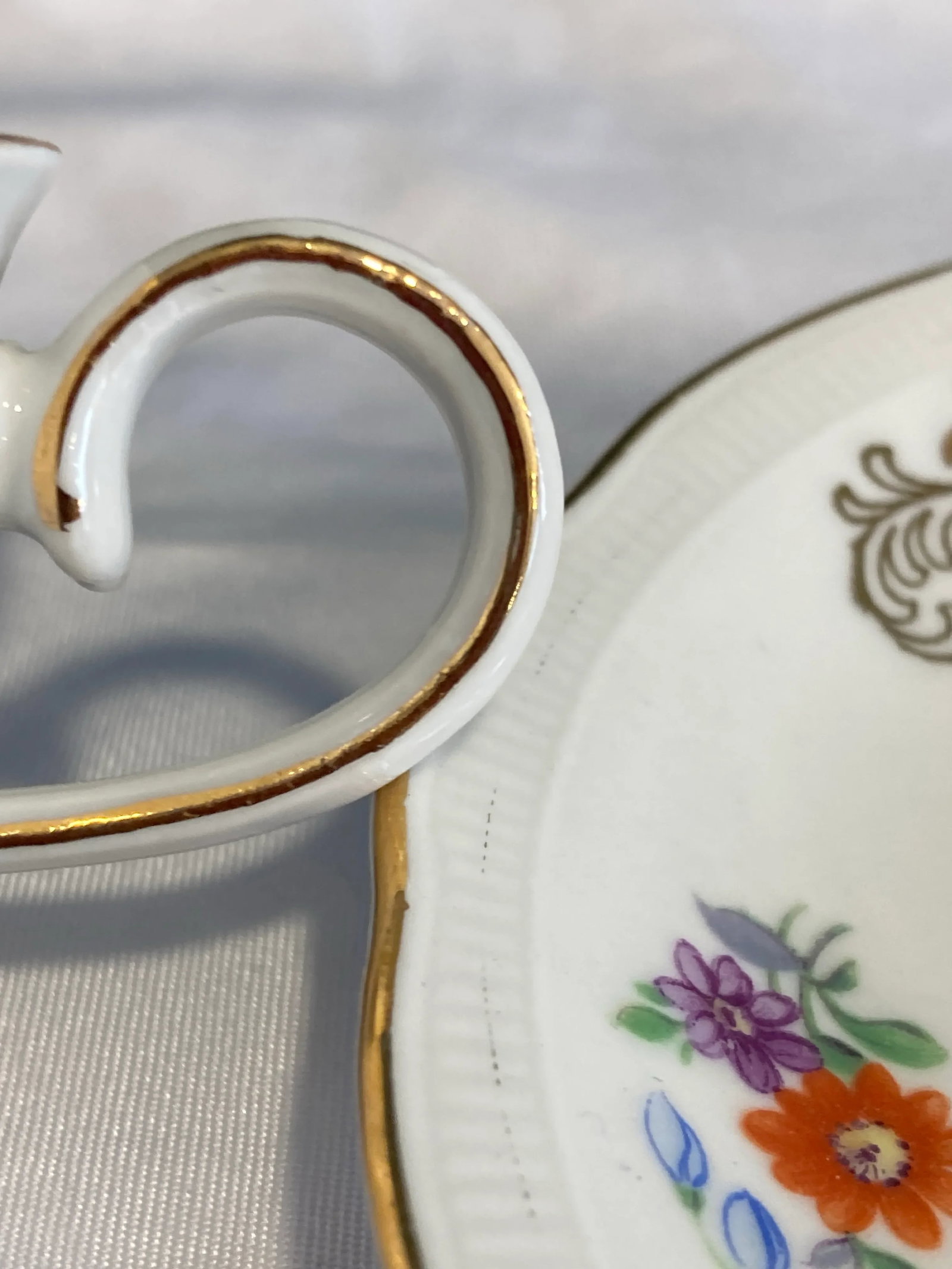 Vintage Schumann Bavaria Floral Demitasse Cup and Saucer - 3