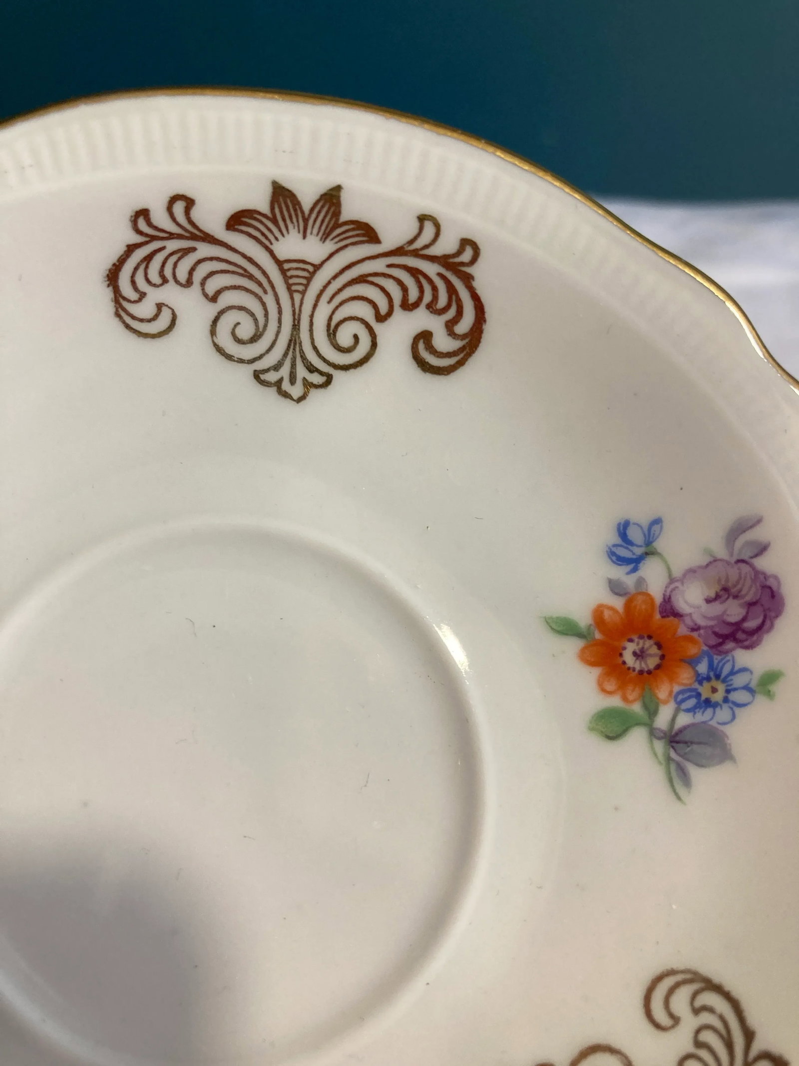 Vintage Schumann Bavaria Floral Demitasse Cup and Saucer - 6