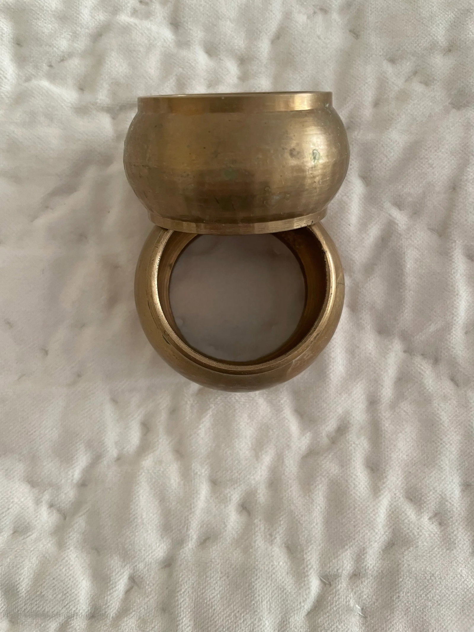 Set of 2 Vintage Brass Napkin Rings - 3