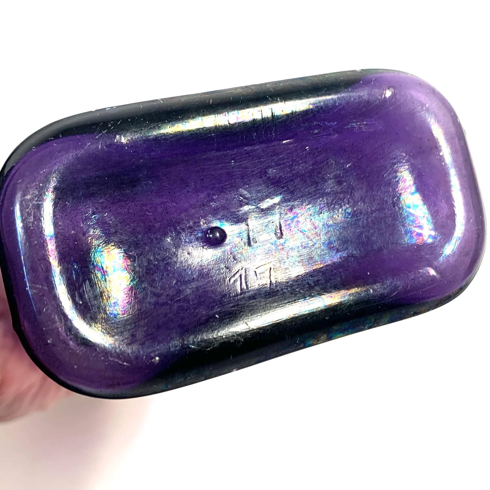 Early 20th Century Larkin Co. Amethyst Glass Bottle Art Nouveau - 4