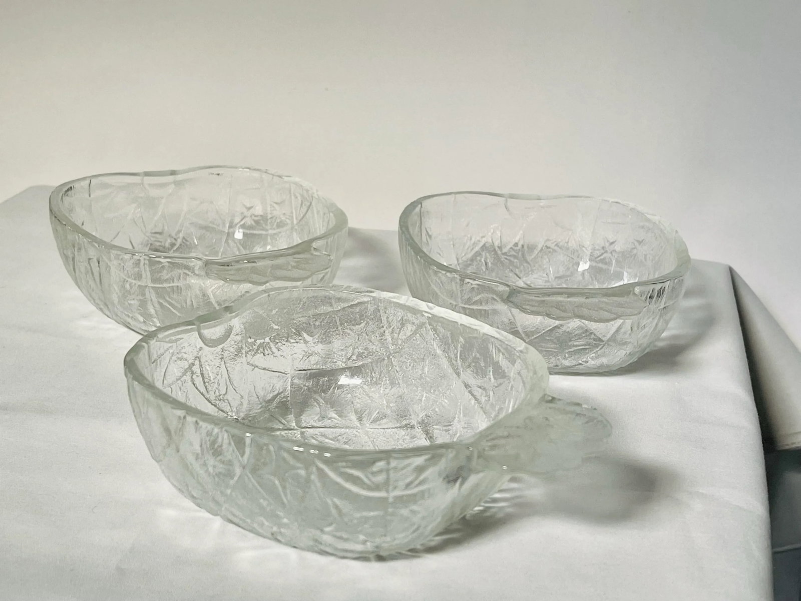 Vintage Glass Pineapple Dishes- Set of 3 - 3