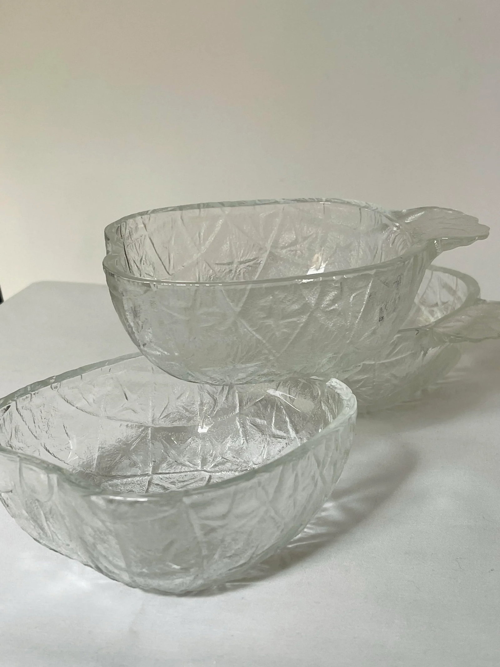 Vintage Glass Pineapple Dishes- Set of 3 - 6