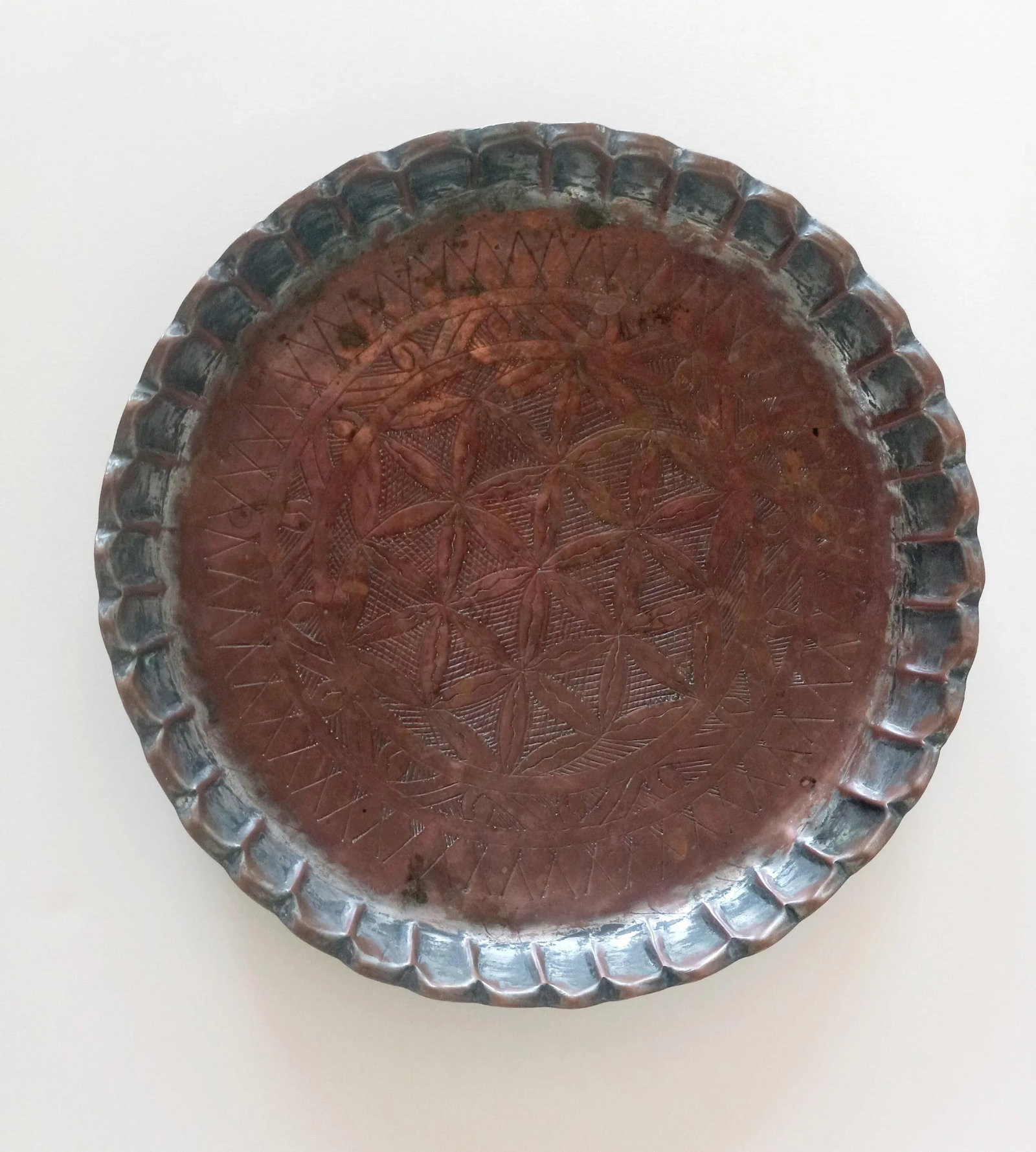 Mid-Century Handmade Copper Tray - 4